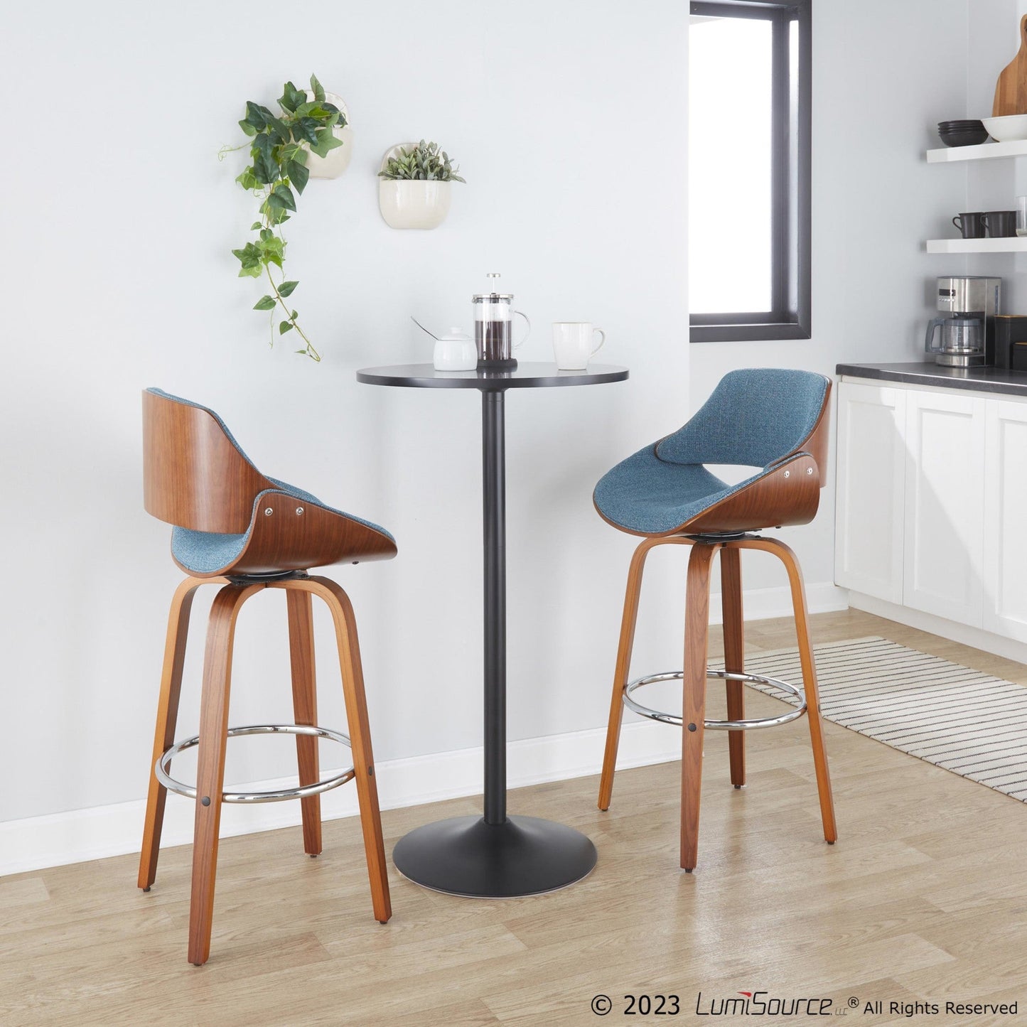 Majestic Office Furniture 30" Fixed-Height Barstool - Set of 2