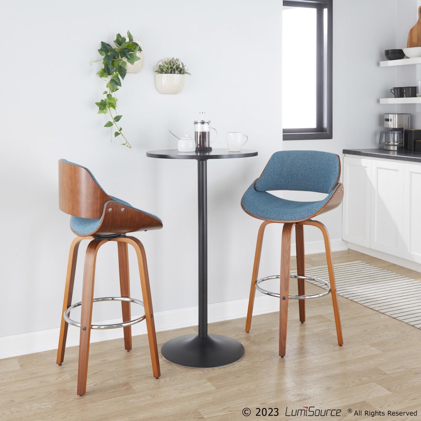 Majestic Office Furniture 30" Fixed-Height Barstool - Set of 2