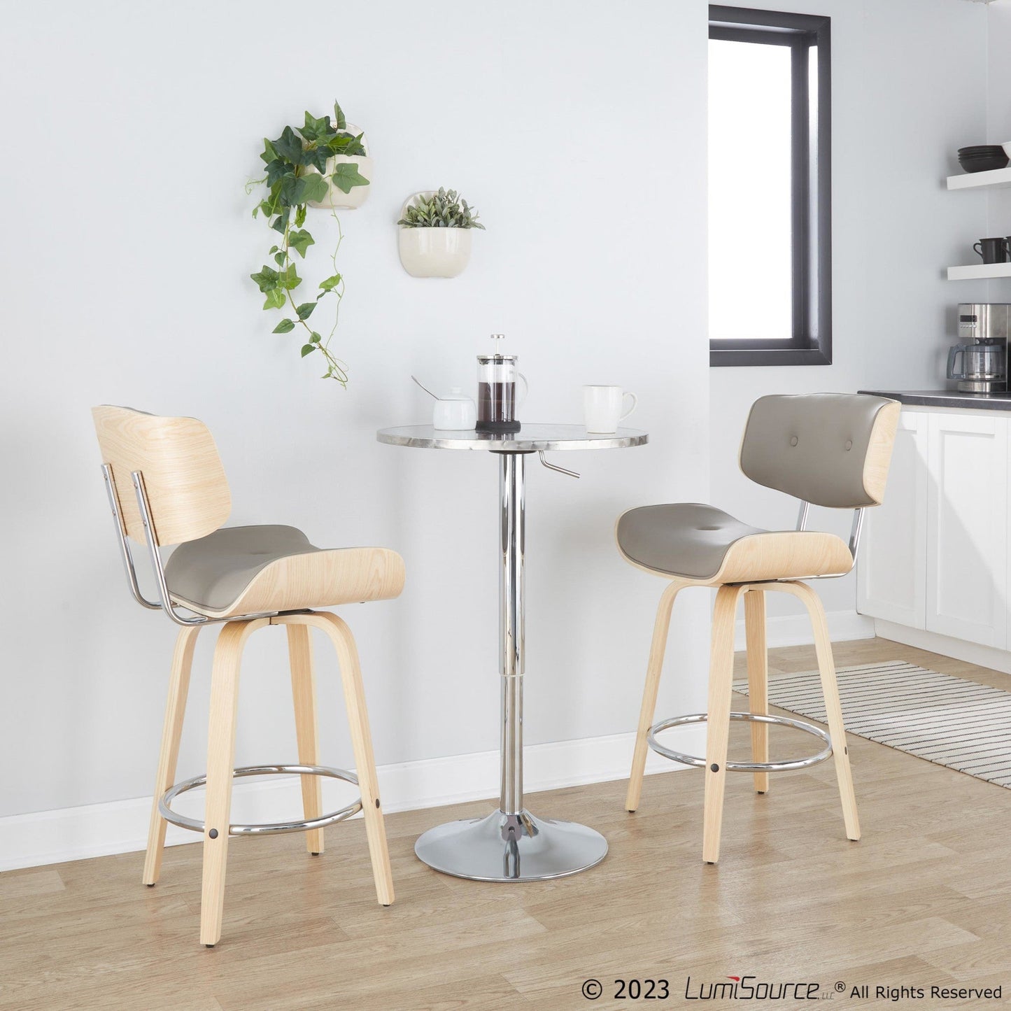 Majestic Office Furniture 26" Fixed-Height Counter Stool - Set of 2