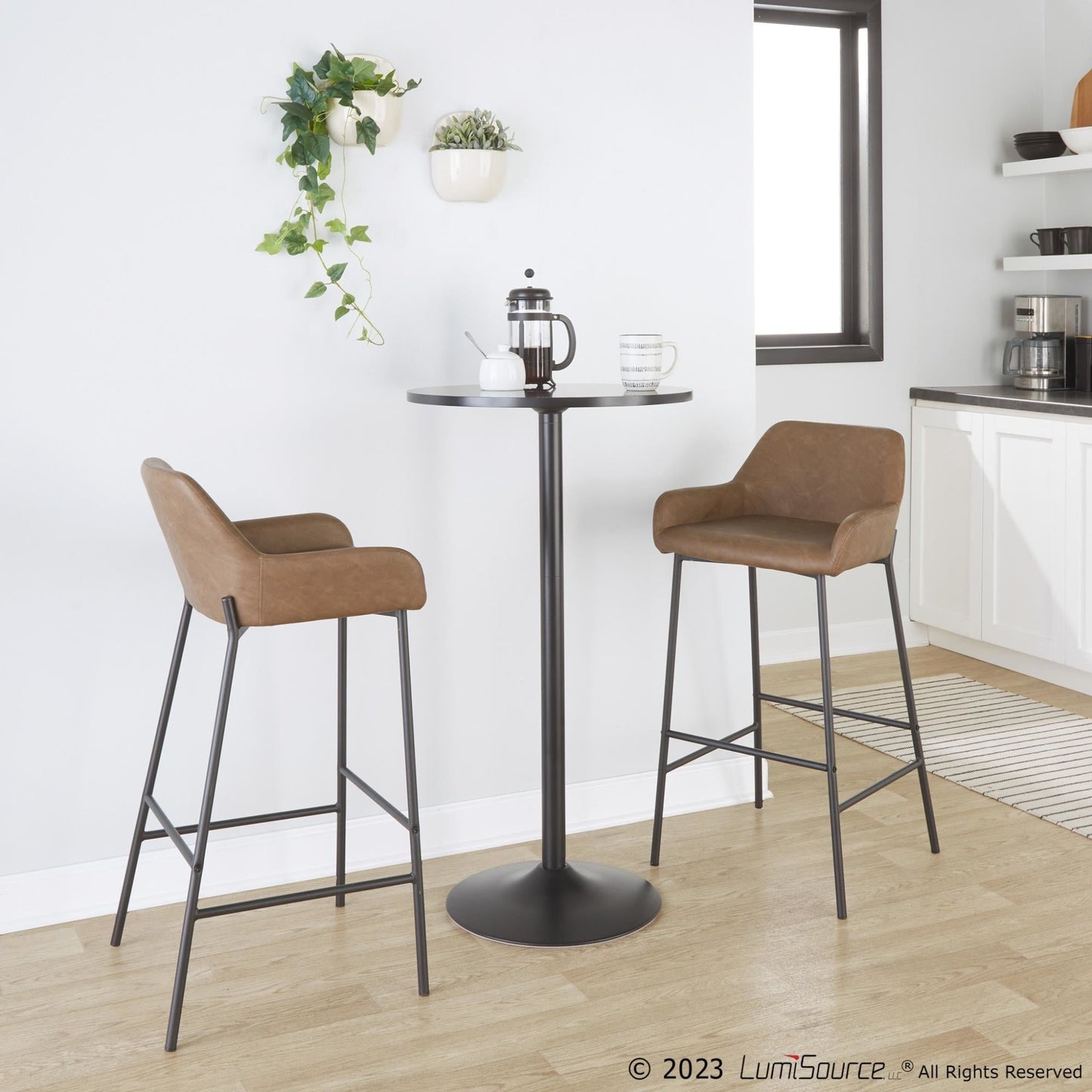 Majestic Office Furniture 30" Fixed-Height Barstool - Set of 2