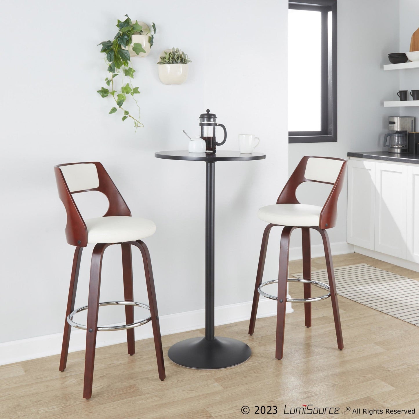 Majestic Office Furniture 30'' Fixed-Height Barstool - Set of 2