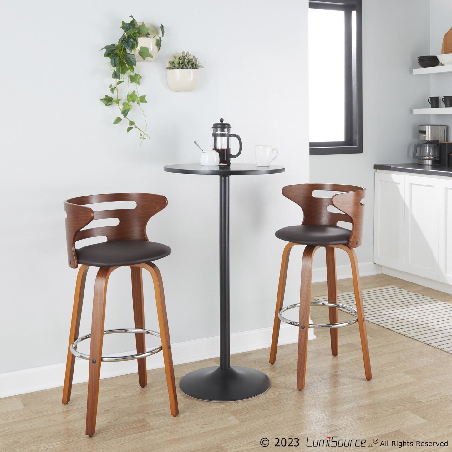 Majestic Office Furniture 30" Fixed-Height Barstool - Set of 2