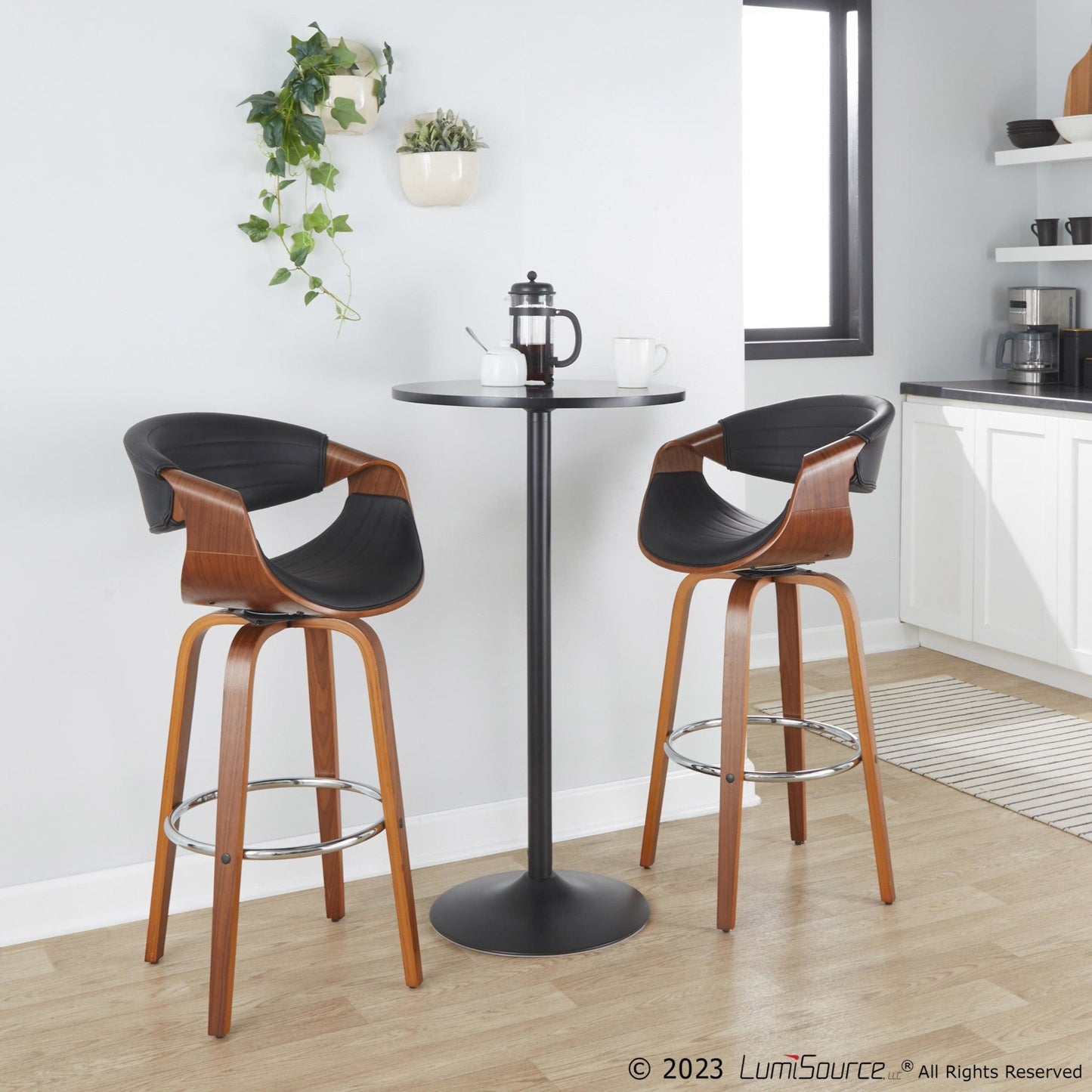 Majestic Office Furniture 30" Fixed-Height Barstool - Set of 2