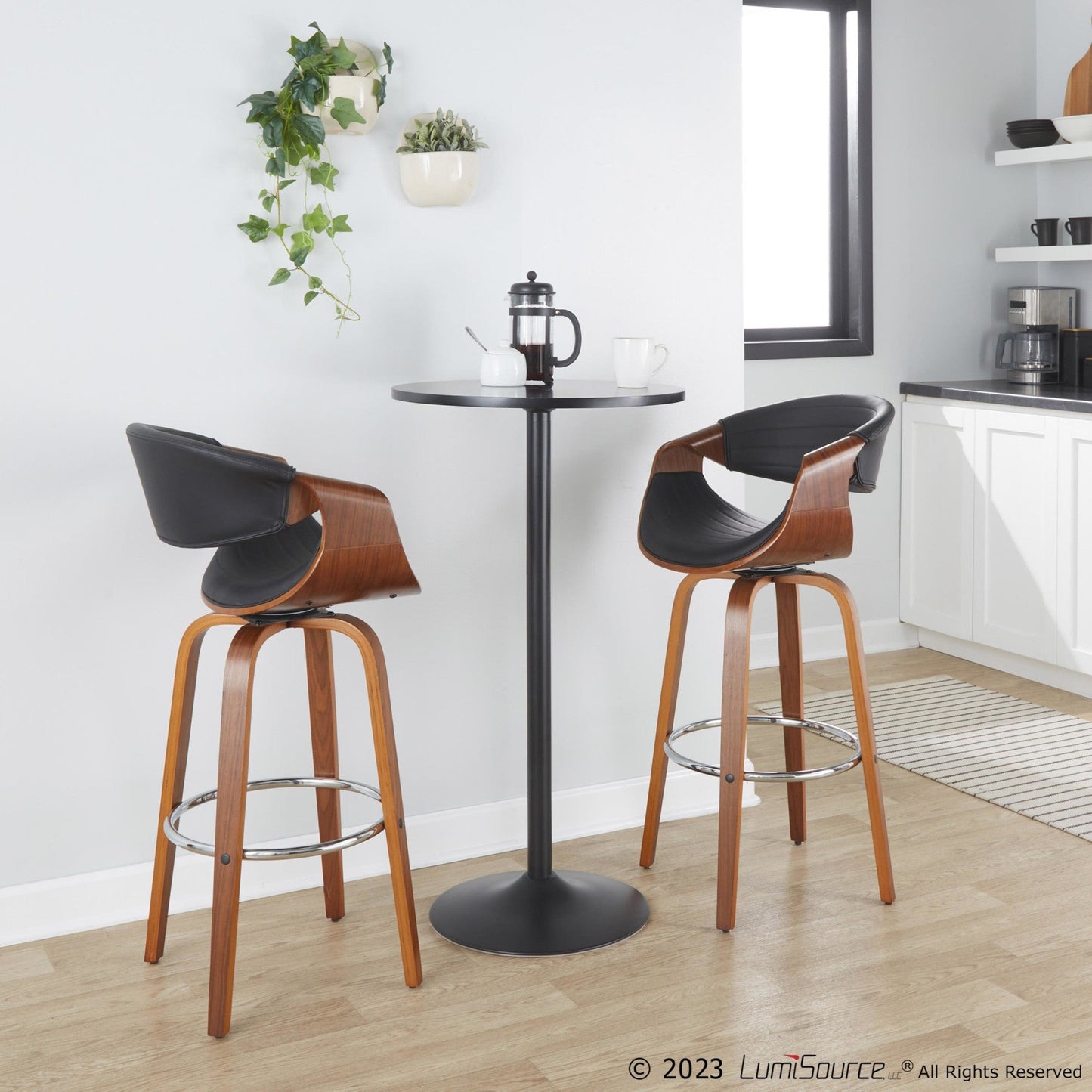Majestic Office Furniture 30" Fixed-Height Barstool - Set of 2