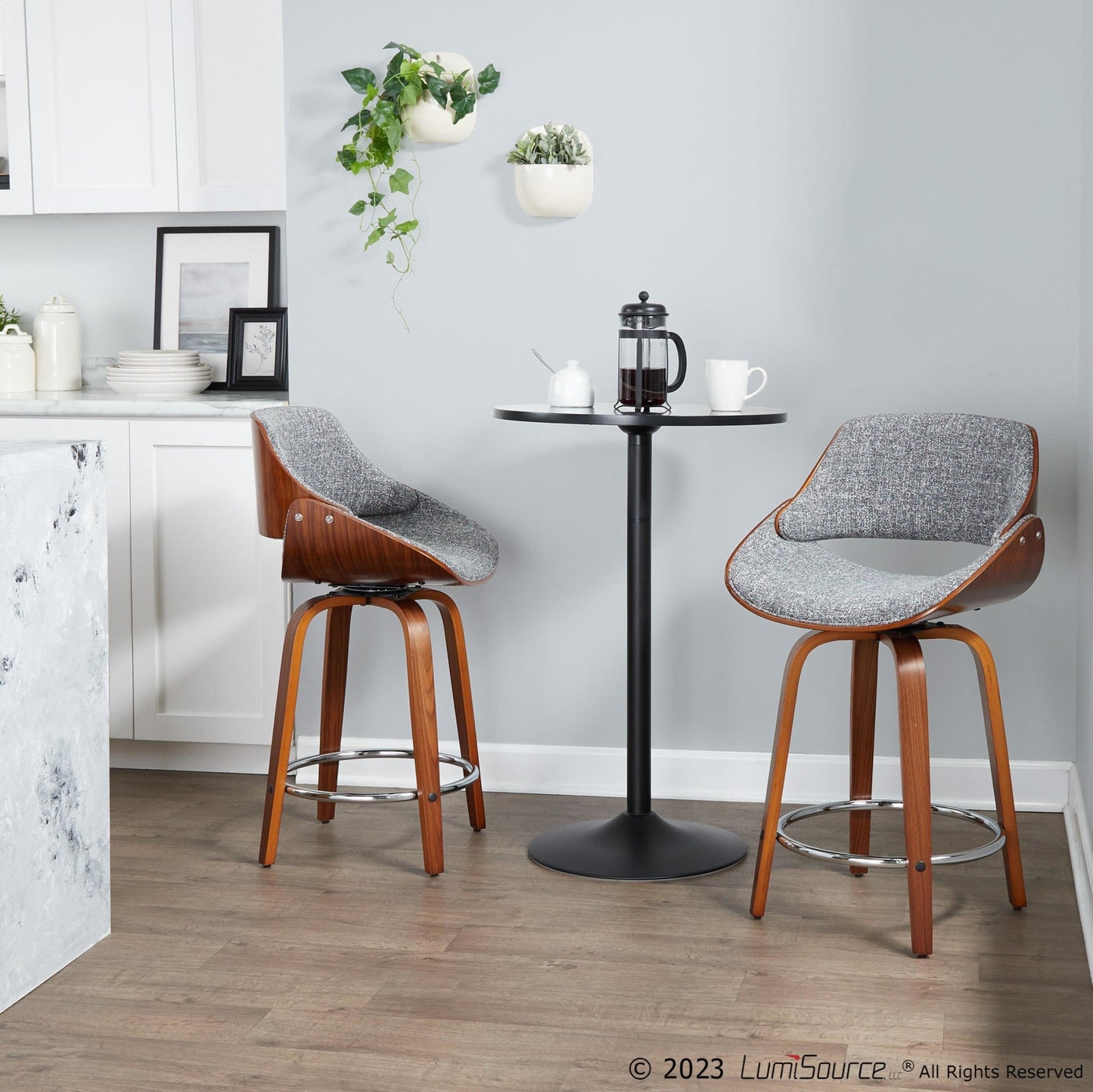 Majestic Office Furniture 24" Fixed-Height Counter Stool - Set of 2