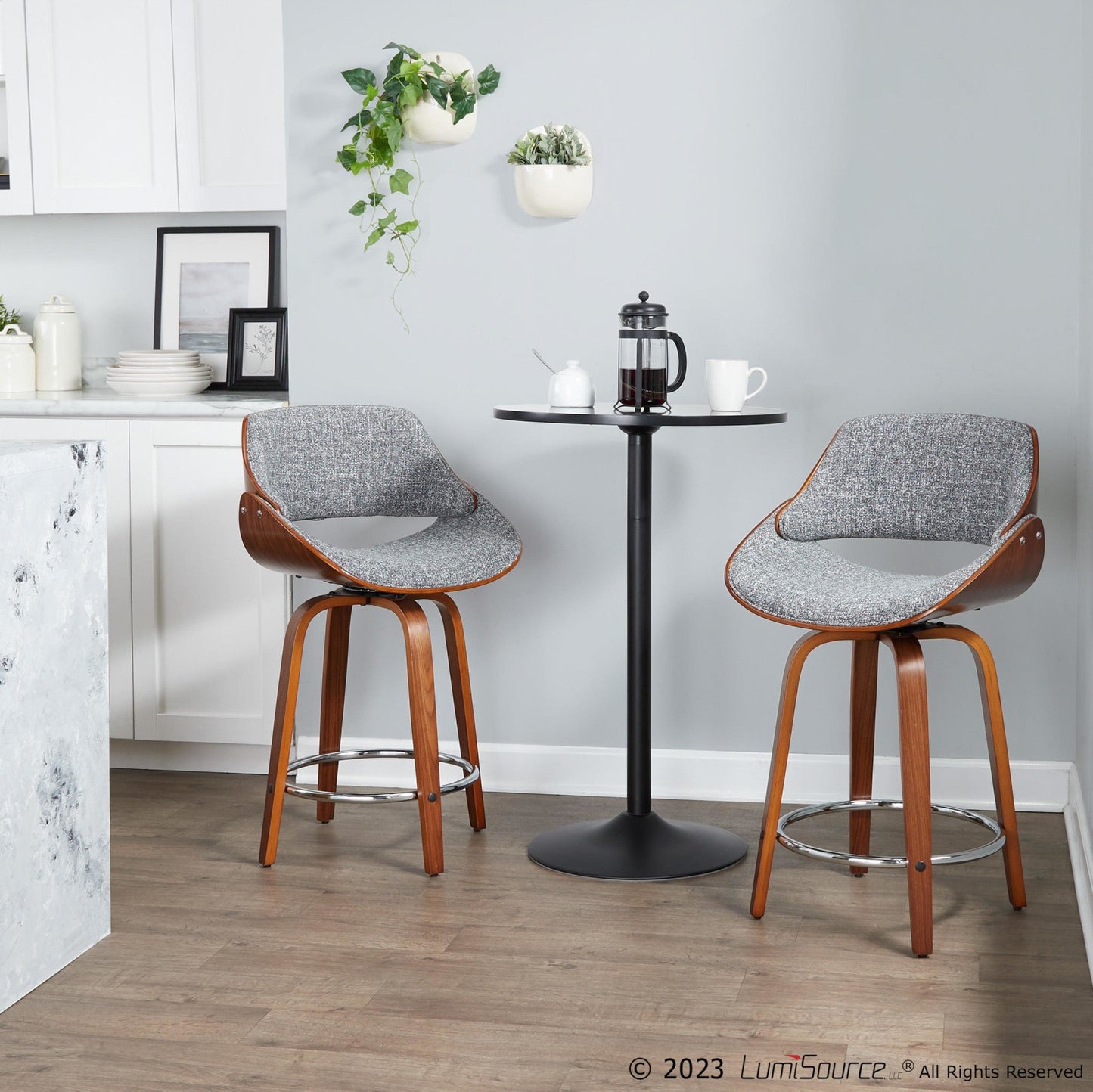 Majestic Office Furniture 24" Fixed-Height Counter Stool - Set of 2