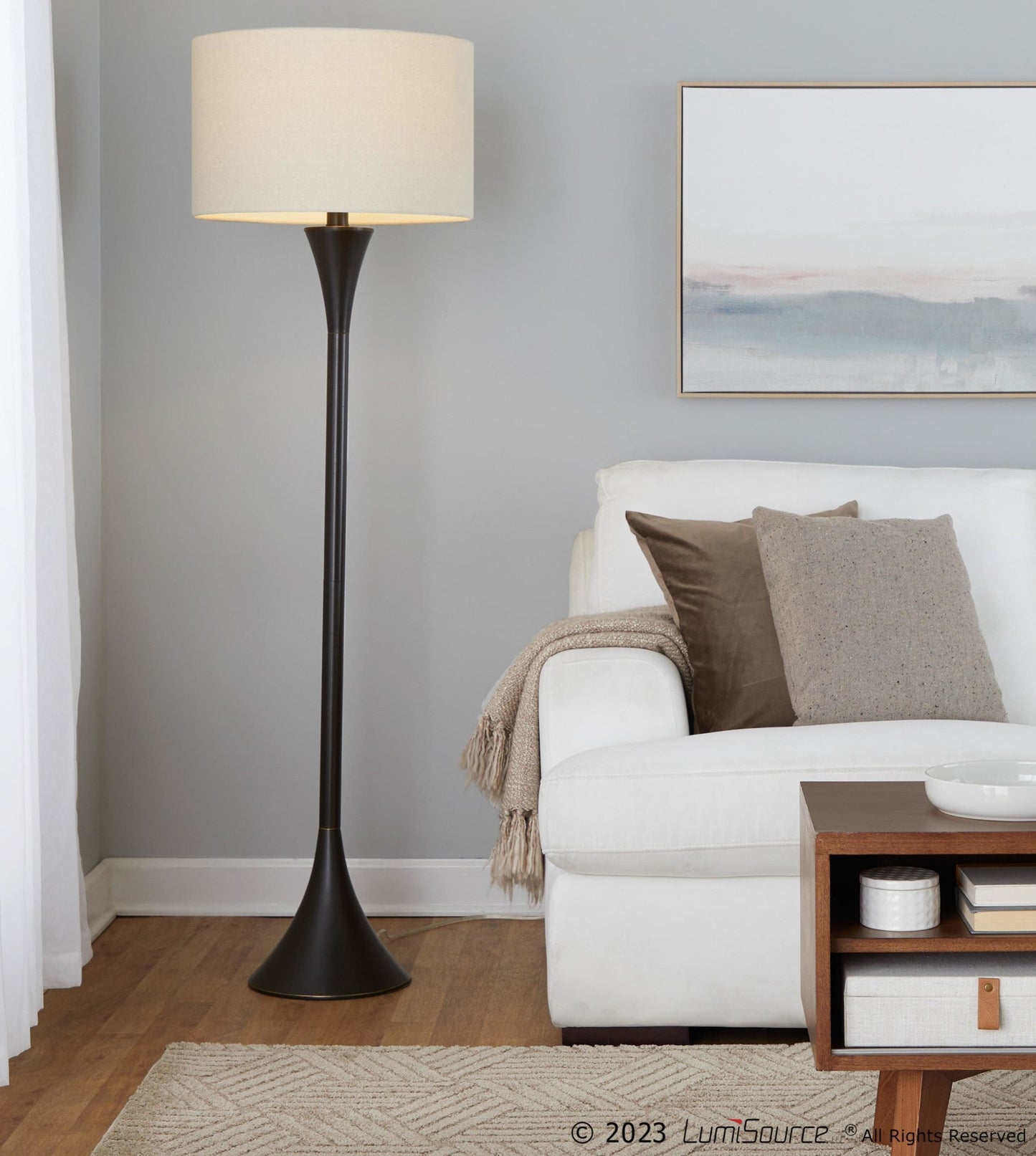 Majestic Office Furniture 65" Metal Floor Lamp