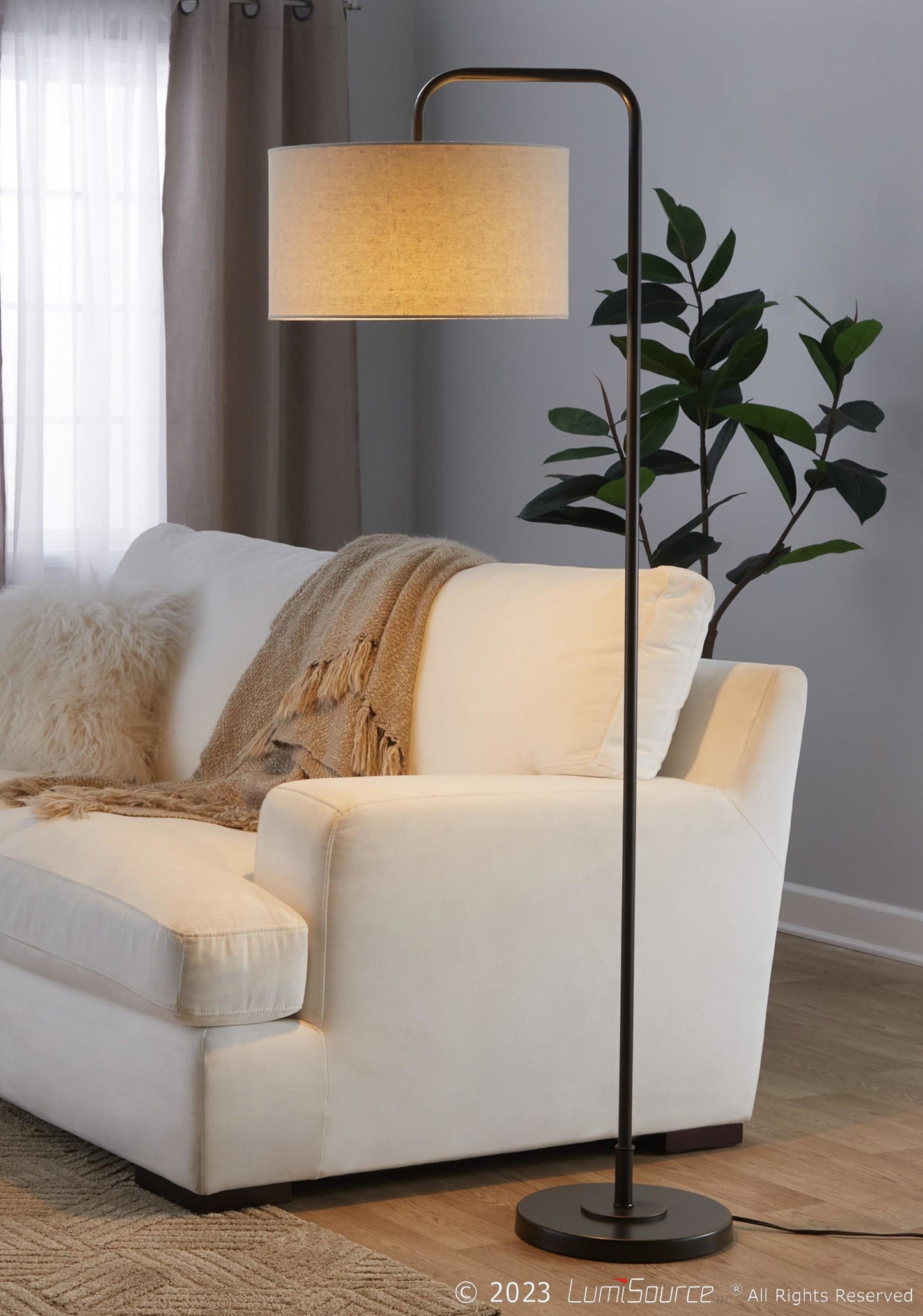 Majestic Office Furniture 63" Metal Floor Lamp
