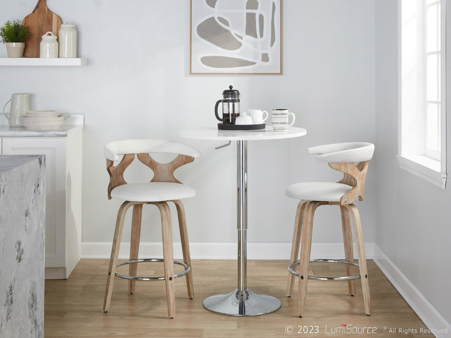 Majestic Office Furniture 26" Fixed-Height Counter Stool - Set of 2
