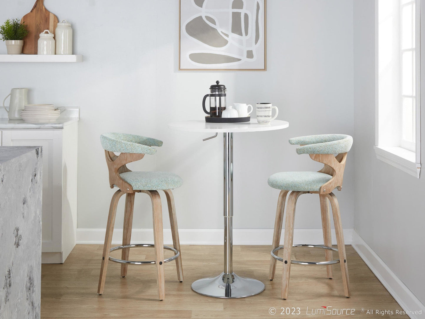 Majestic Office Furniture 26" Fixed-Height Counter Stool - Set of 2
