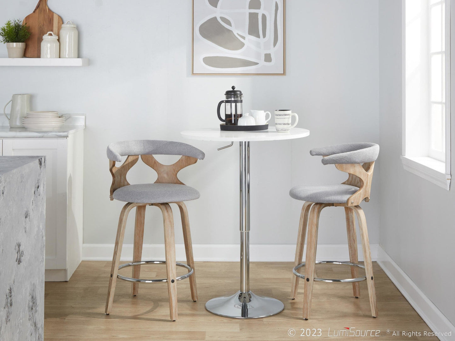 Majestic Office Furniture 26" Fixed-Height Counter Stool - Set of 2