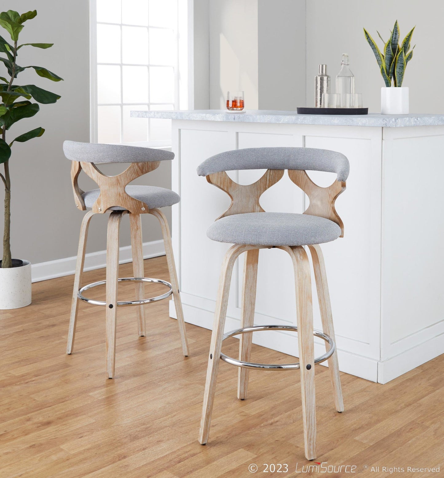 Majestic Office Furniture 30" Fixed-Height Barstool - Set of 2