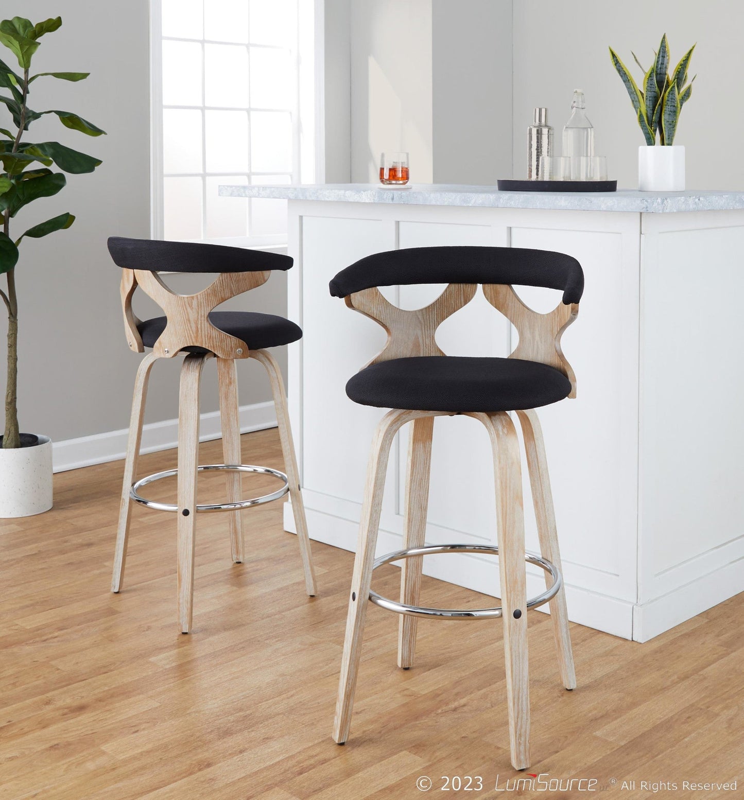 Majestic Office Furniture 26" Fixed-Height Counter Stool - Set of 2