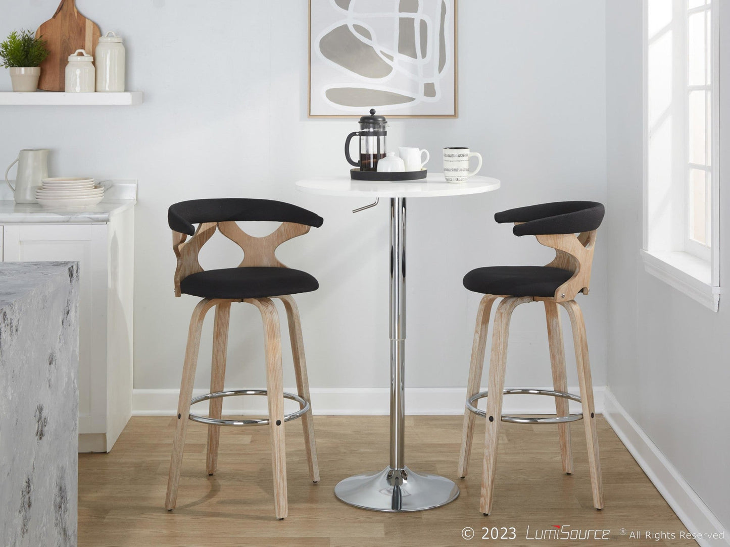 Majestic Office Furniture 30" Fixed-Height Barstool - Set of 2