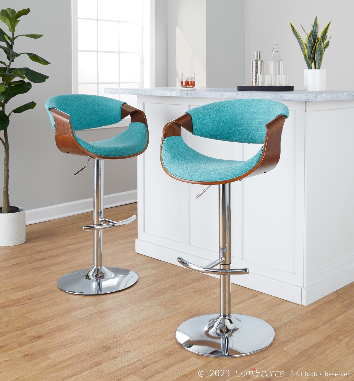 Majestic Office Furniture Adjustable Barstool - Set of 2