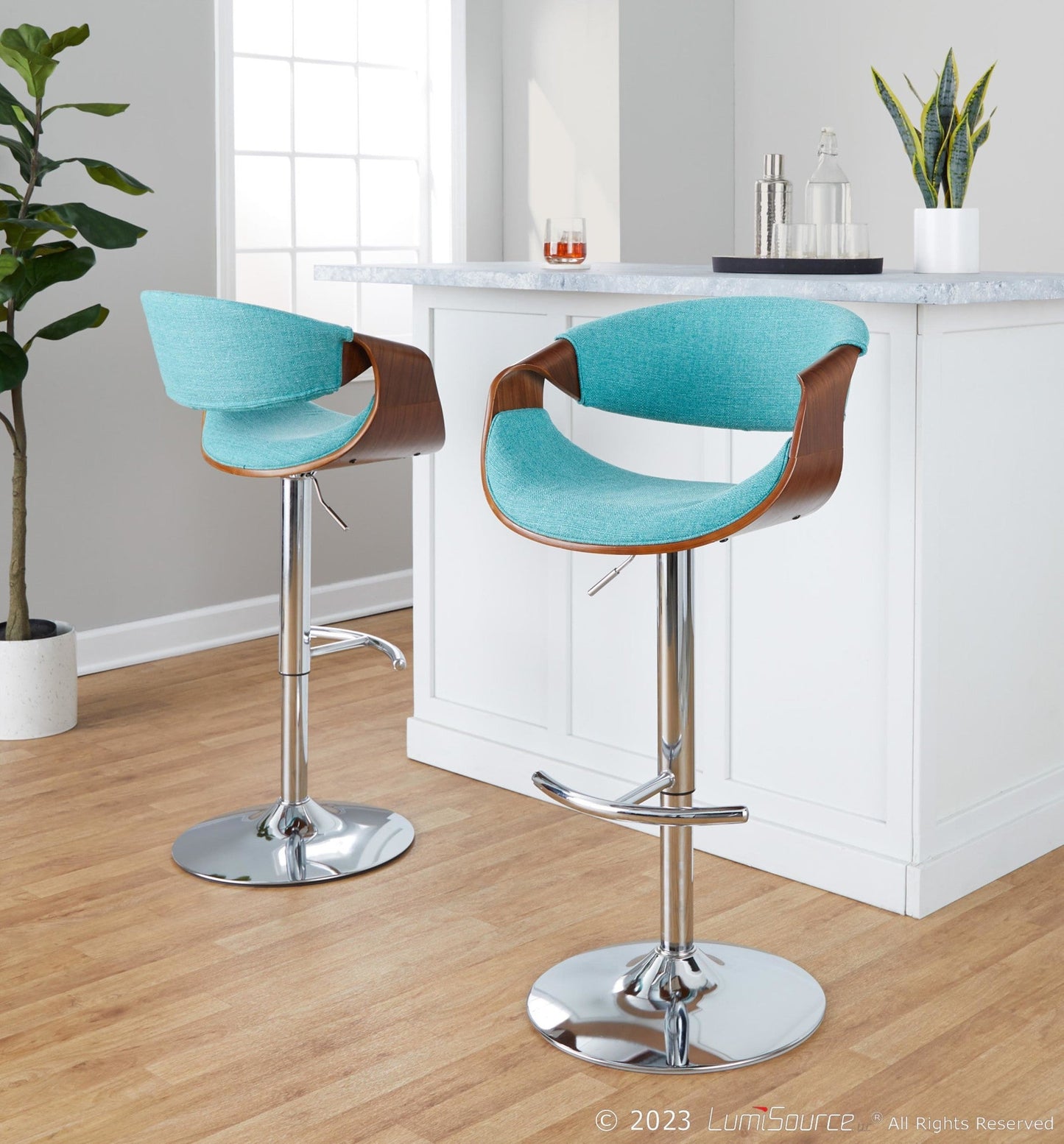 Majestic Office Furniture Adjustable Barstool - Set of 2