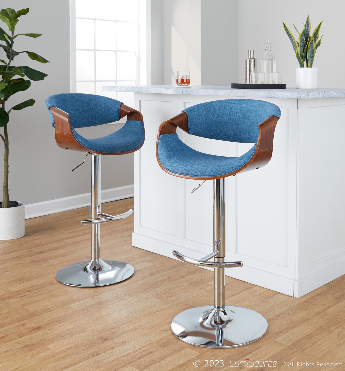 Majestic Office Furniture Adjustable Barstool - Set of 2