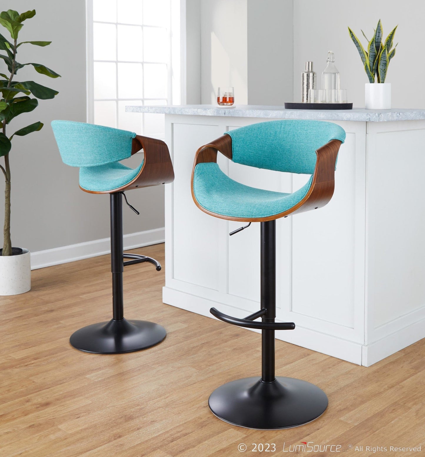 Majestic Office Furniture Adjustable Barstool - Set of 2
