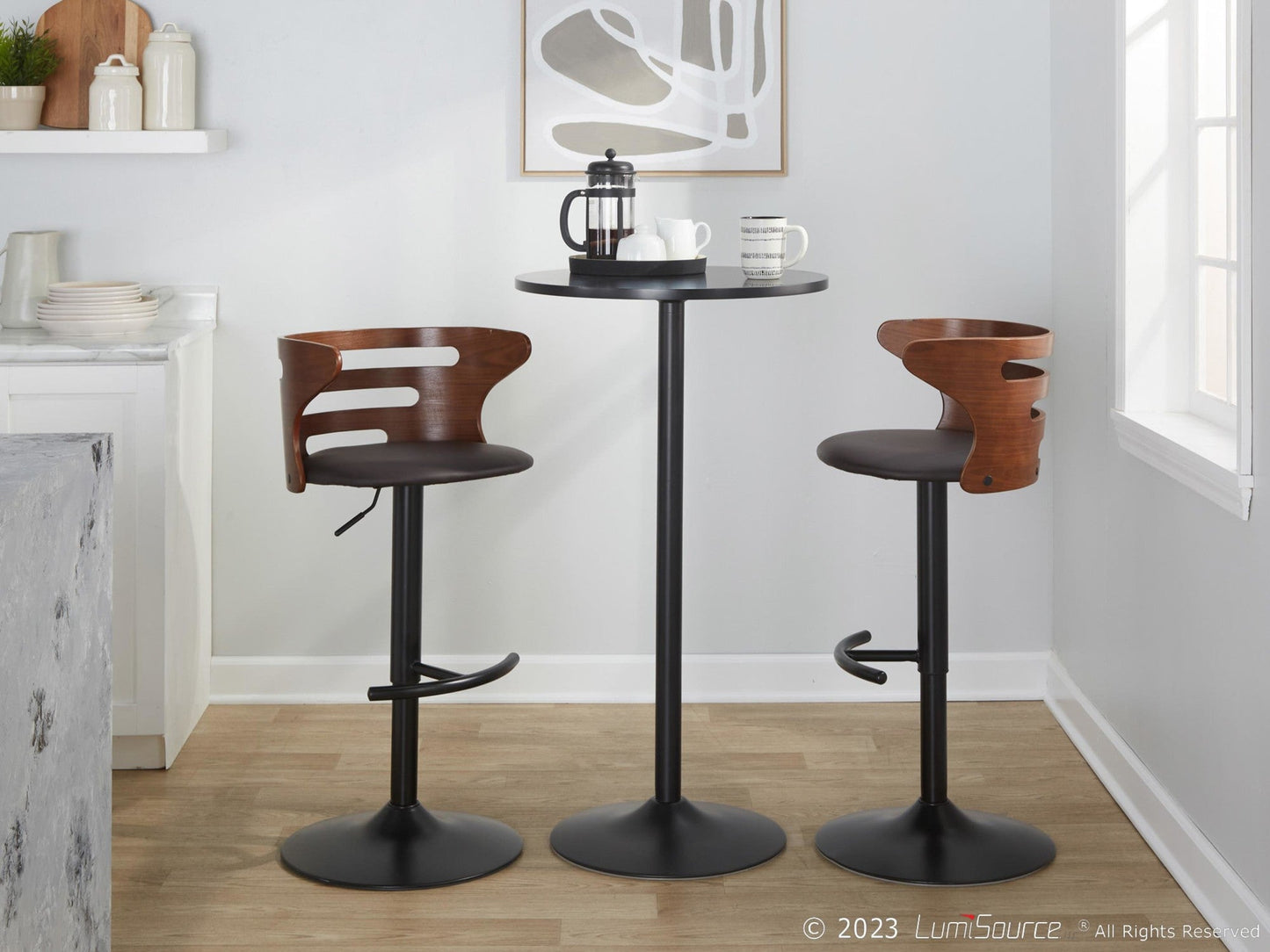 Majestic Office Furniture Adjustable Barstool - Set of 2