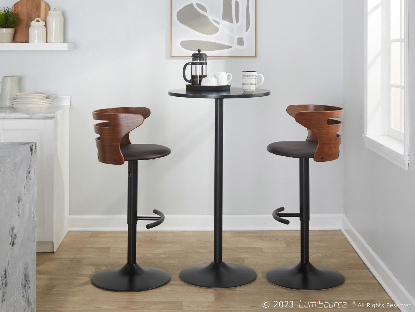 Majestic Office Furniture Adjustable Barstool - Set of 2