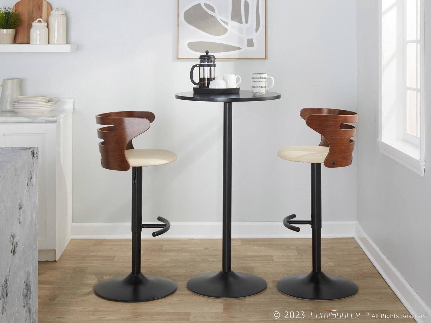 Majestic Office Furniture Adjustable Barstool - Set of 2