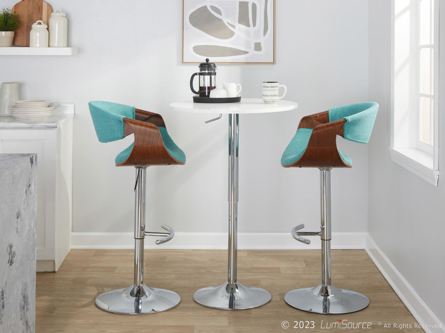 Majestic Office Furniture Adjustable Barstool - Set of 2