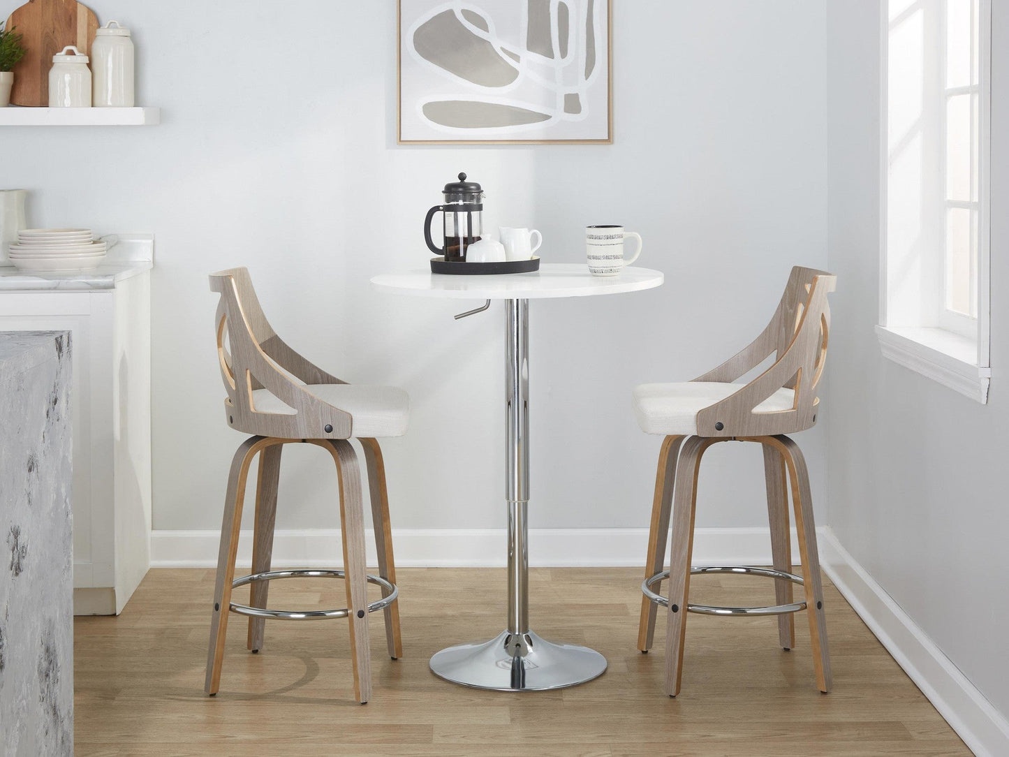 Majestic Office Furniture 26" Fixed-Height Counter Stool - Set of 2