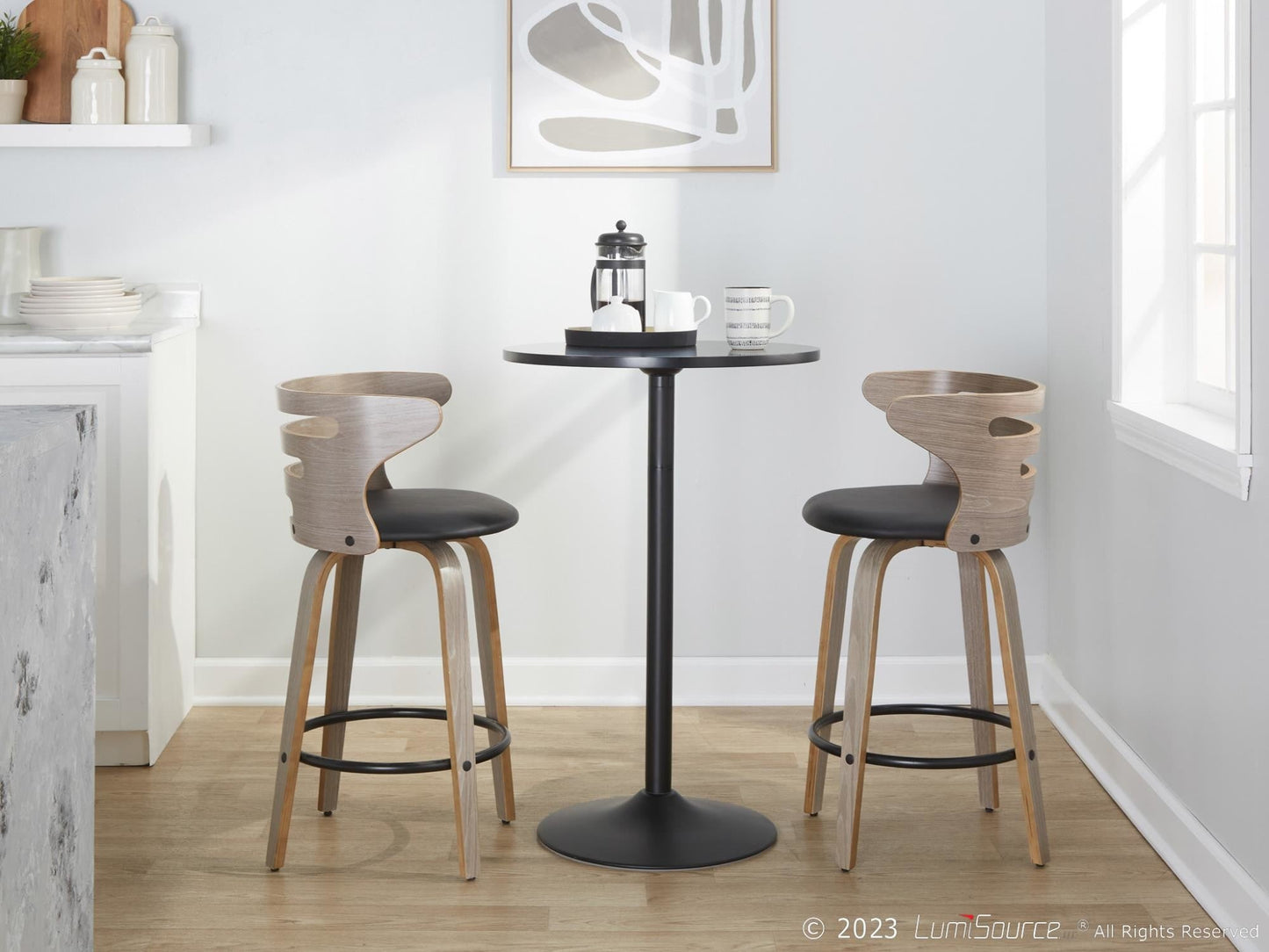 Majestic Office Furniture 26" Fixed-Height Counter Stool - Set of 2