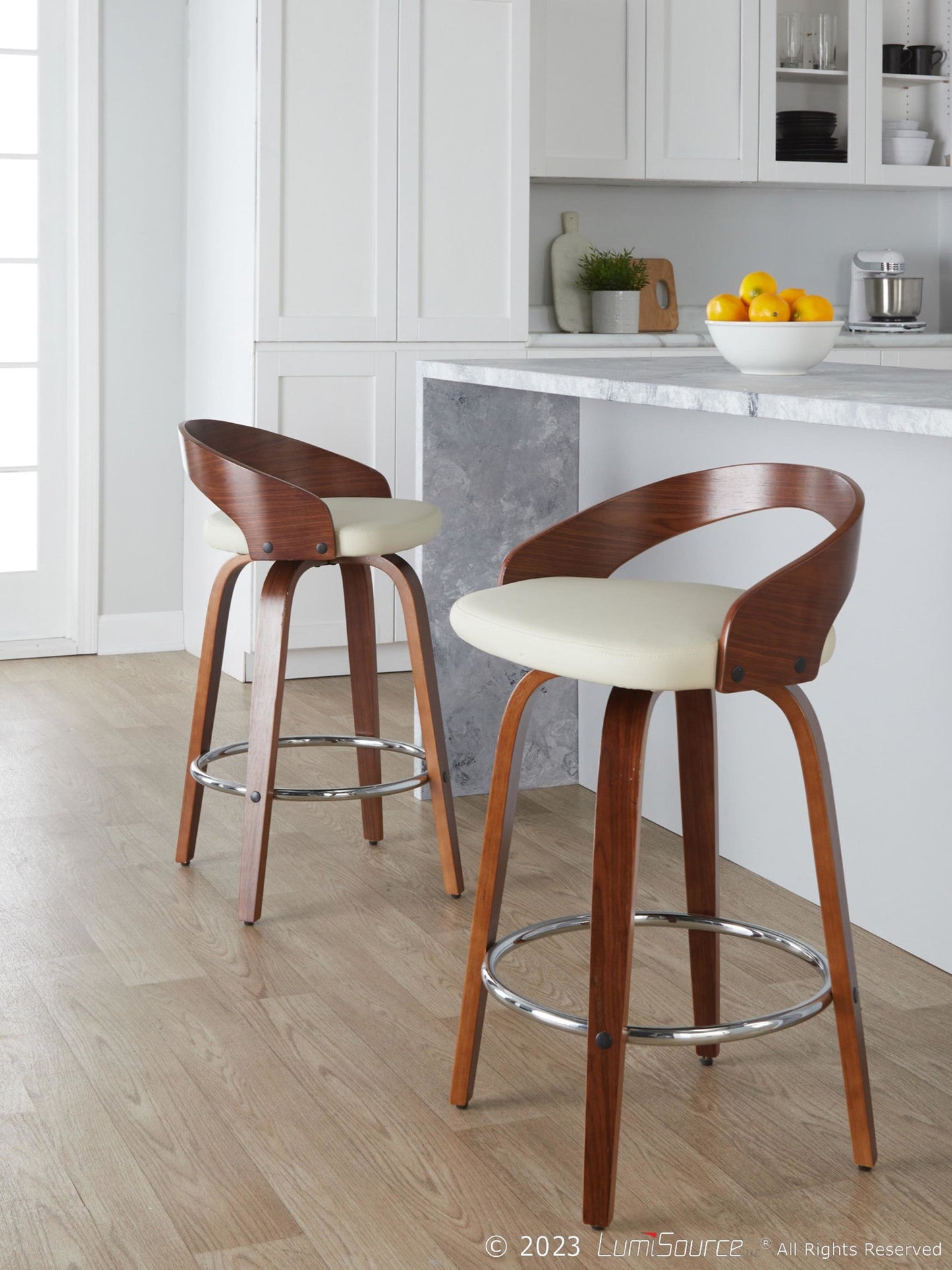 Majestic Office Furniture 26" Fixed-Height Counter Stool - Set of 2
