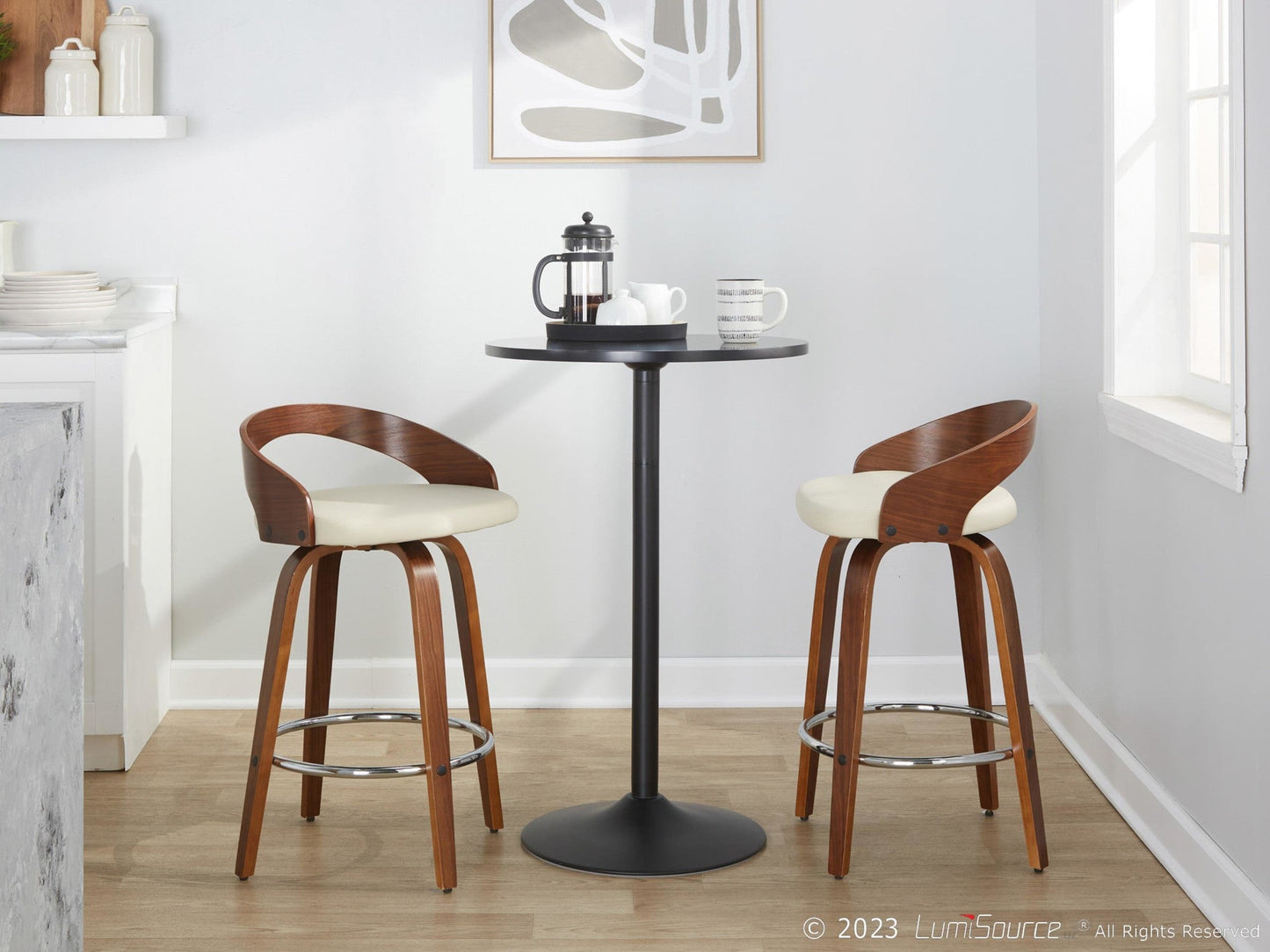 Majestic Office Furniture 26" Fixed-Height Counter Stool - Set of 2