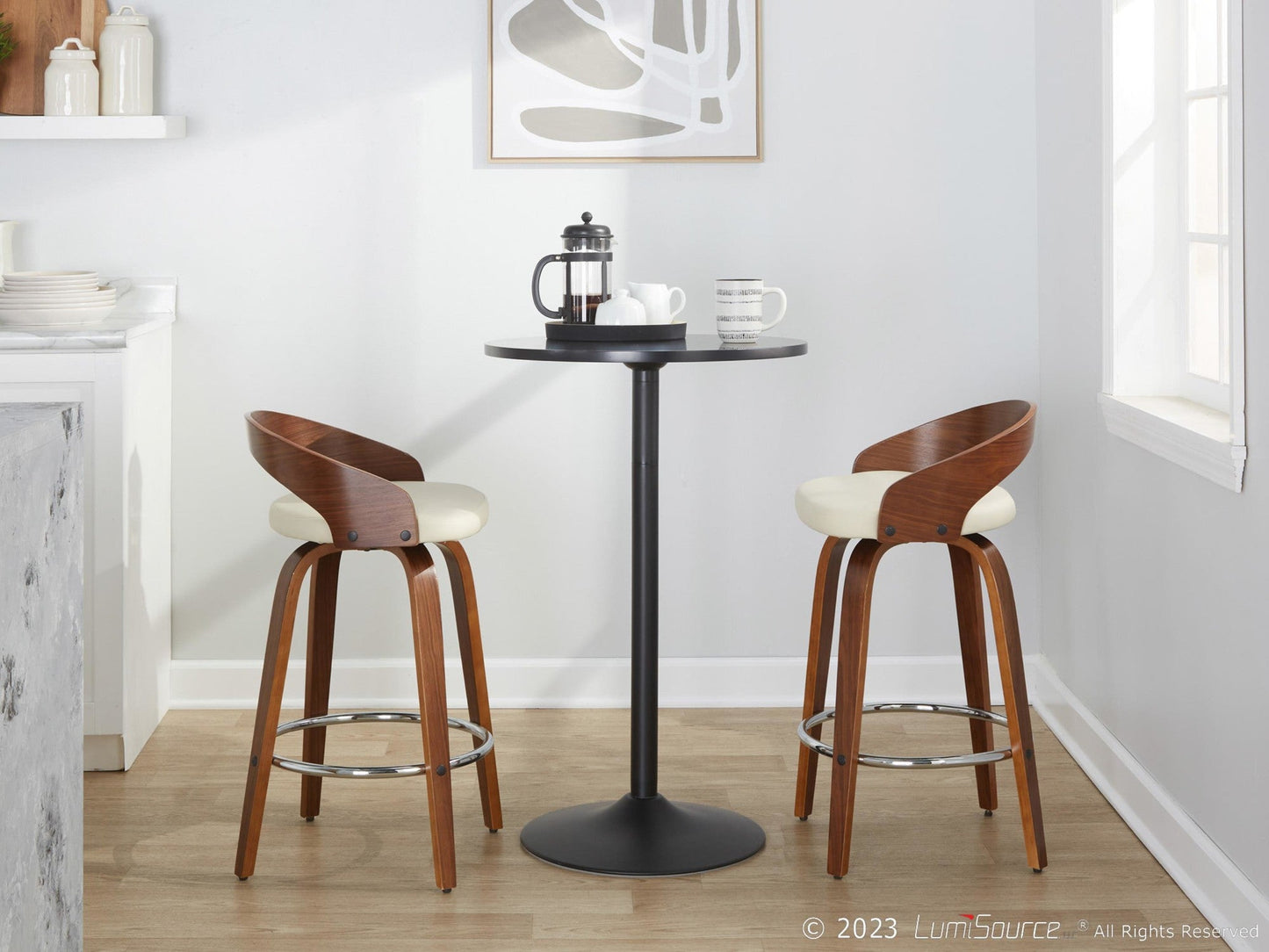 Majestic Office Furniture 26" Fixed-Height Counter Stool - Set of 2