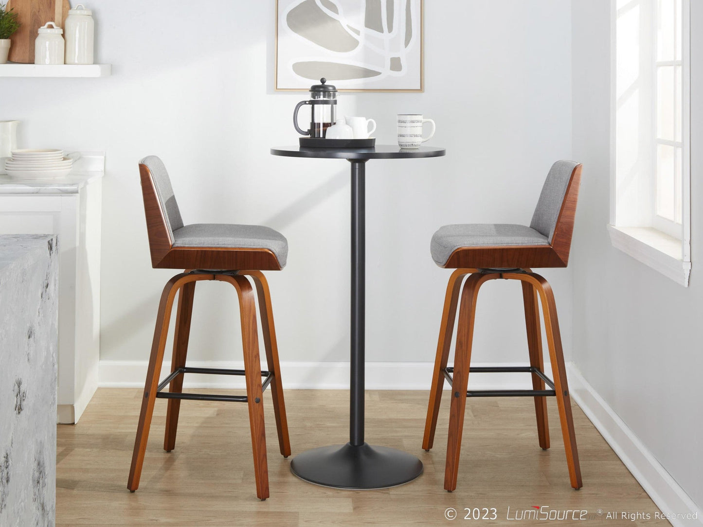 Majestic Office Furniture 30" Fixed-Height Barstool - Set of 2