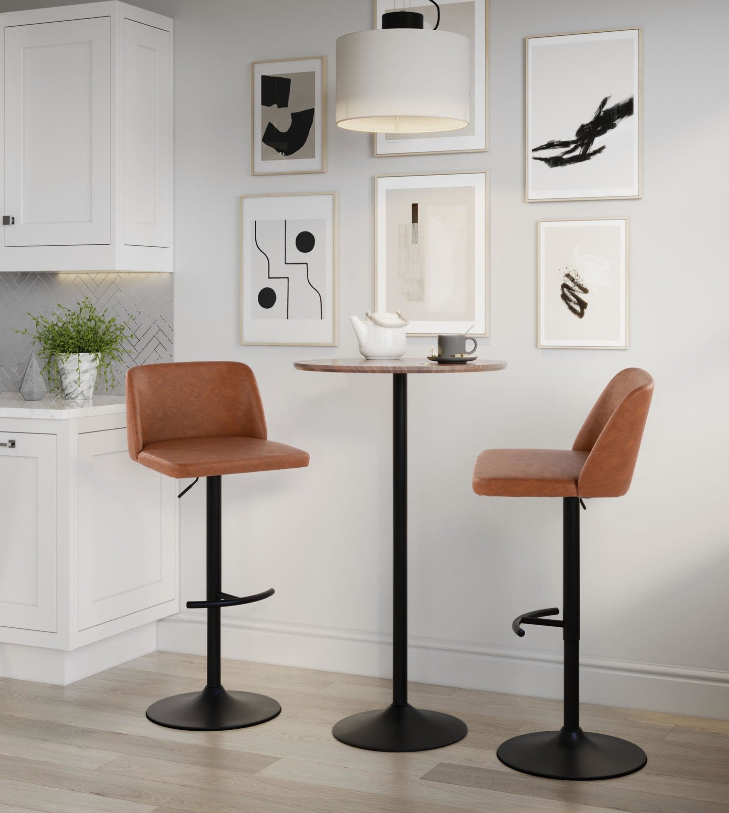 Majestic Office Furniture Adjustable Barstool - Set of 2