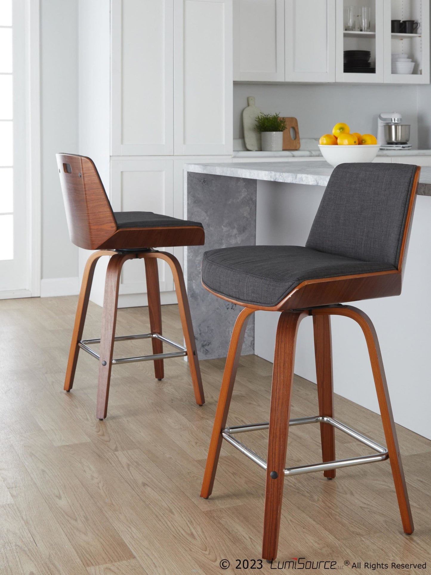 Majestic Office Furniture 26" Fixed-Height Counter Stool - Set of 2