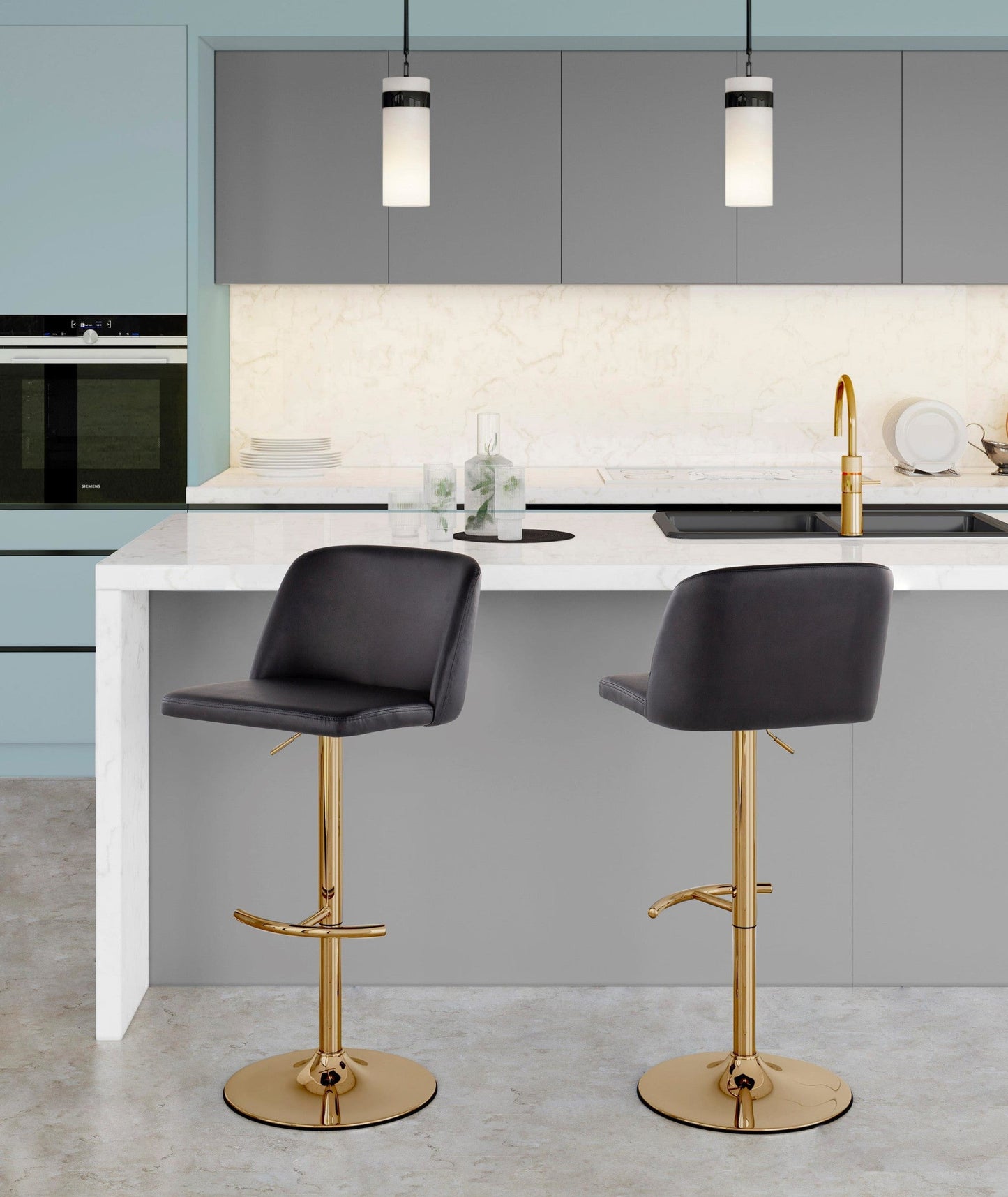 Majestic Office Furniture Adjustable Barstool - Set of 2