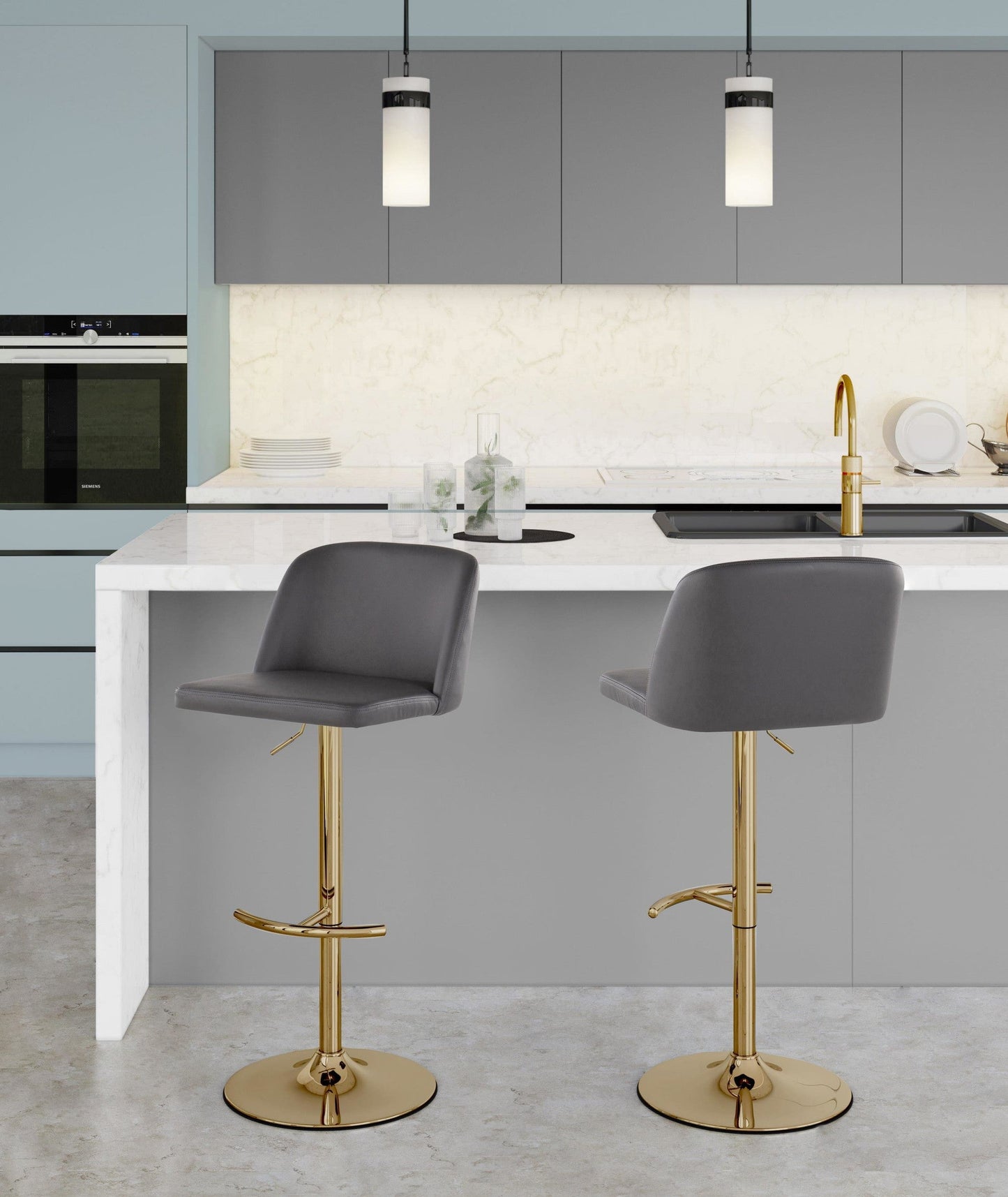 Majestic Office Furniture Adjustable Barstool - Set of 2