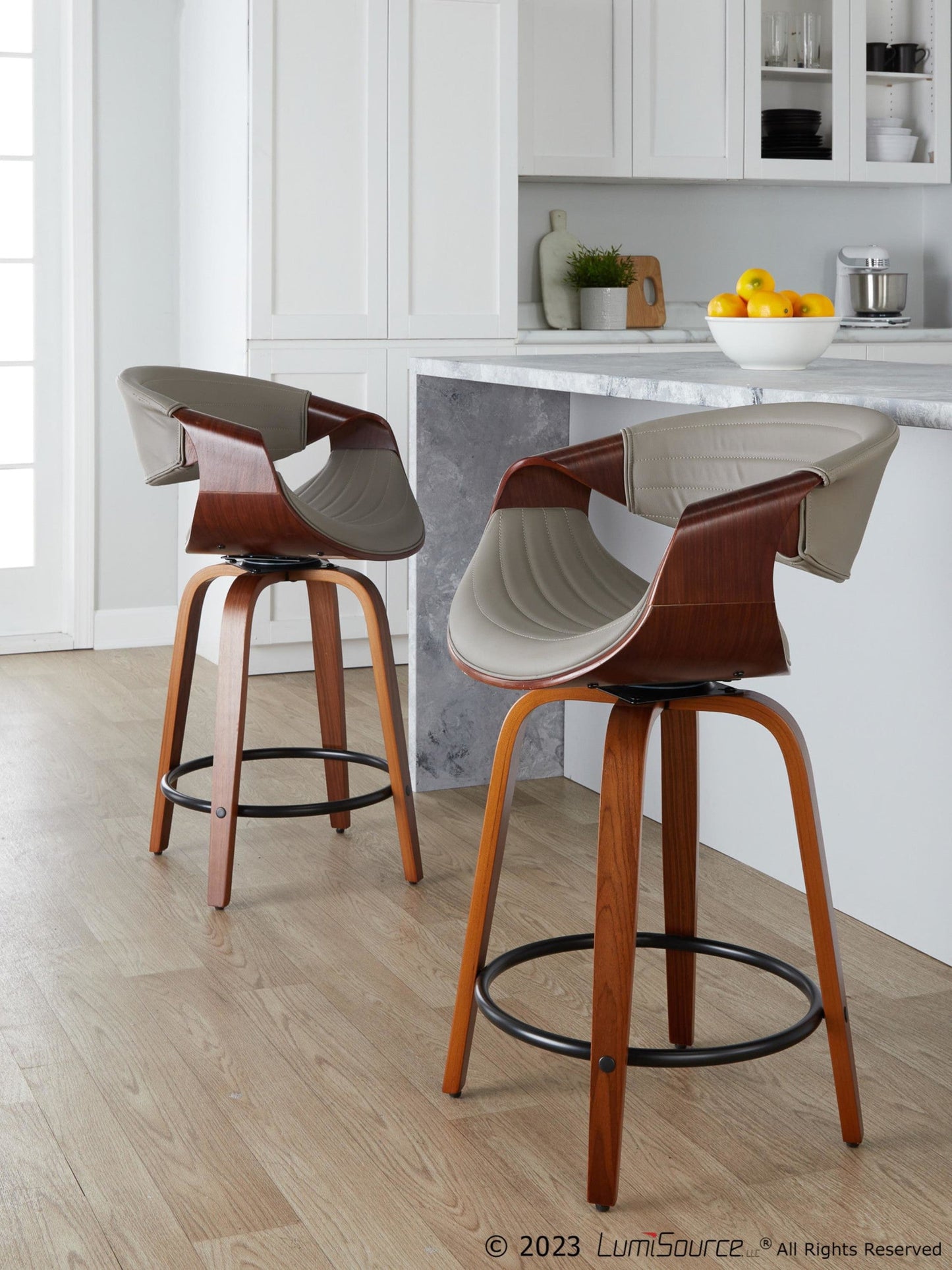 Majestic Office Furniture 24" Fixed-Height Counter Stool - Set of 2