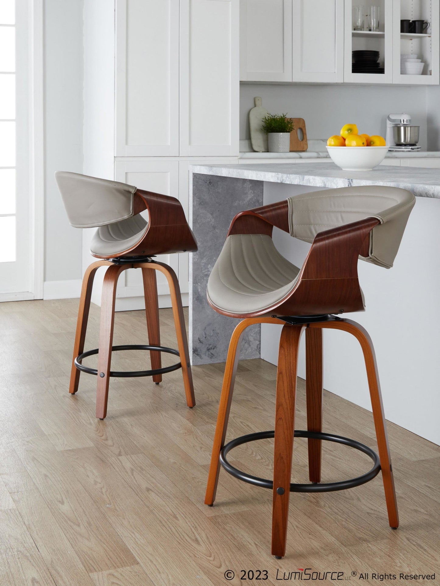 Majestic Office Furniture 24" Fixed-Height Counter Stool - Set of 2