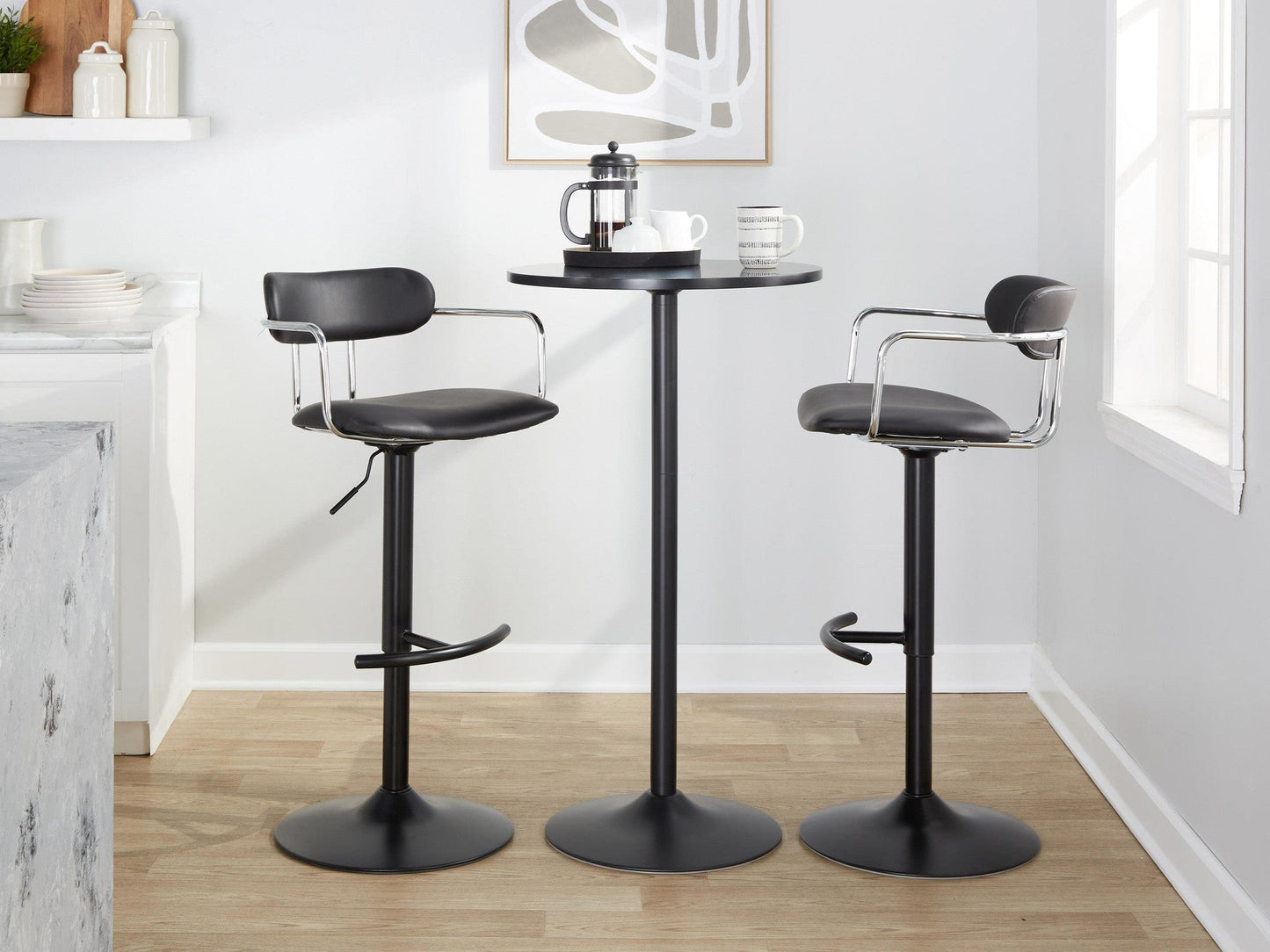 Majestic Office Furniture Adjustable Barstool - Set of 2
