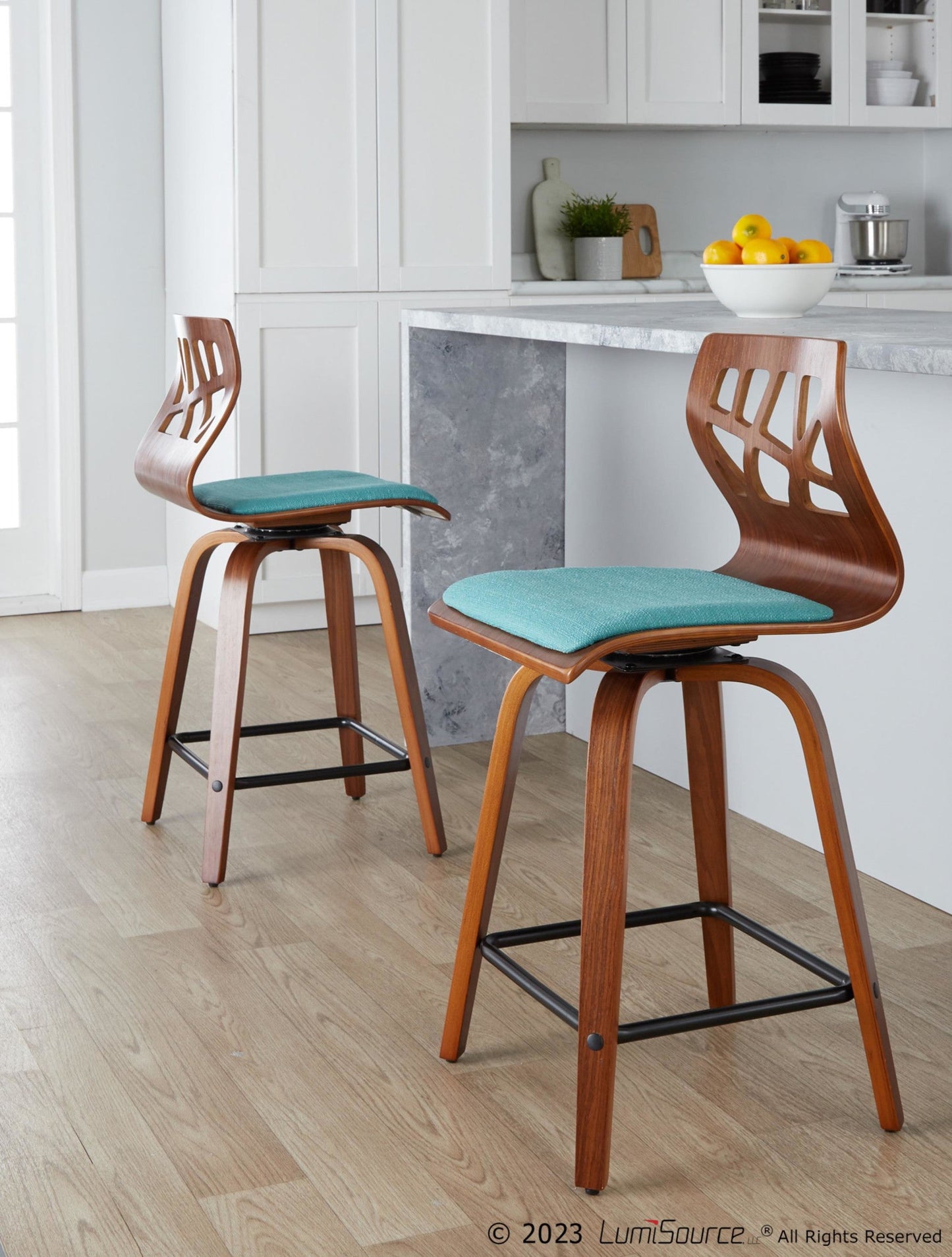 Majestic Office Furniture 24" Fixed-Height Counter Stool - Set of 2