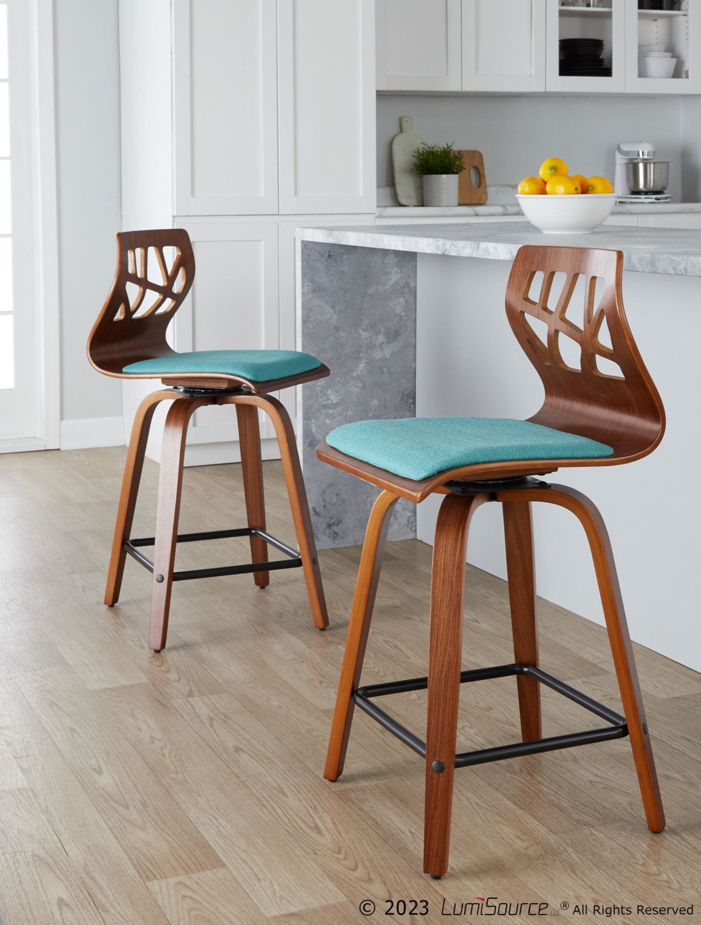 Majestic Office Furniture 24" Fixed-Height Counter Stool - Set of 2