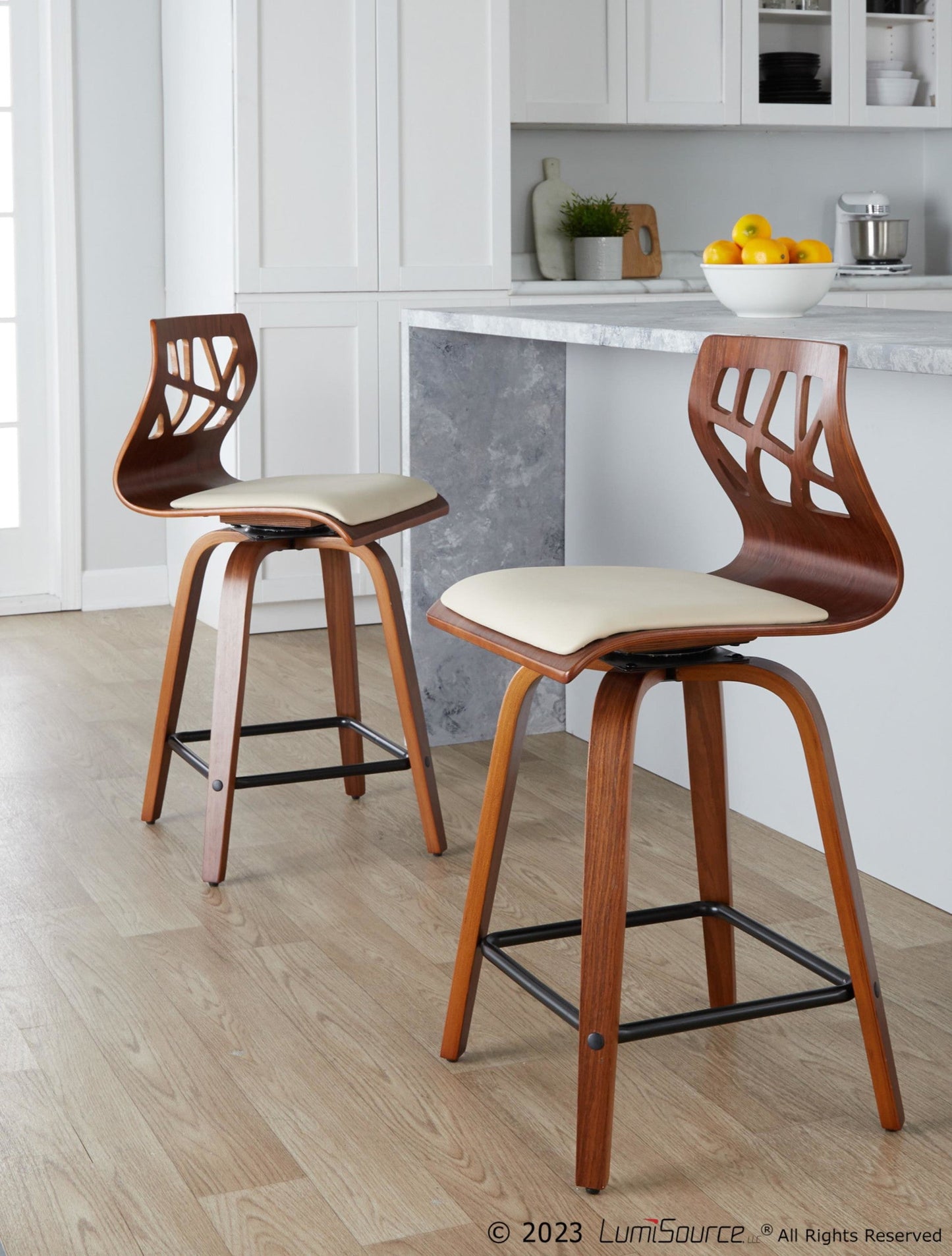 Majestic Office Furniture 24" Fixed-Height Counter Stool - Set of 2