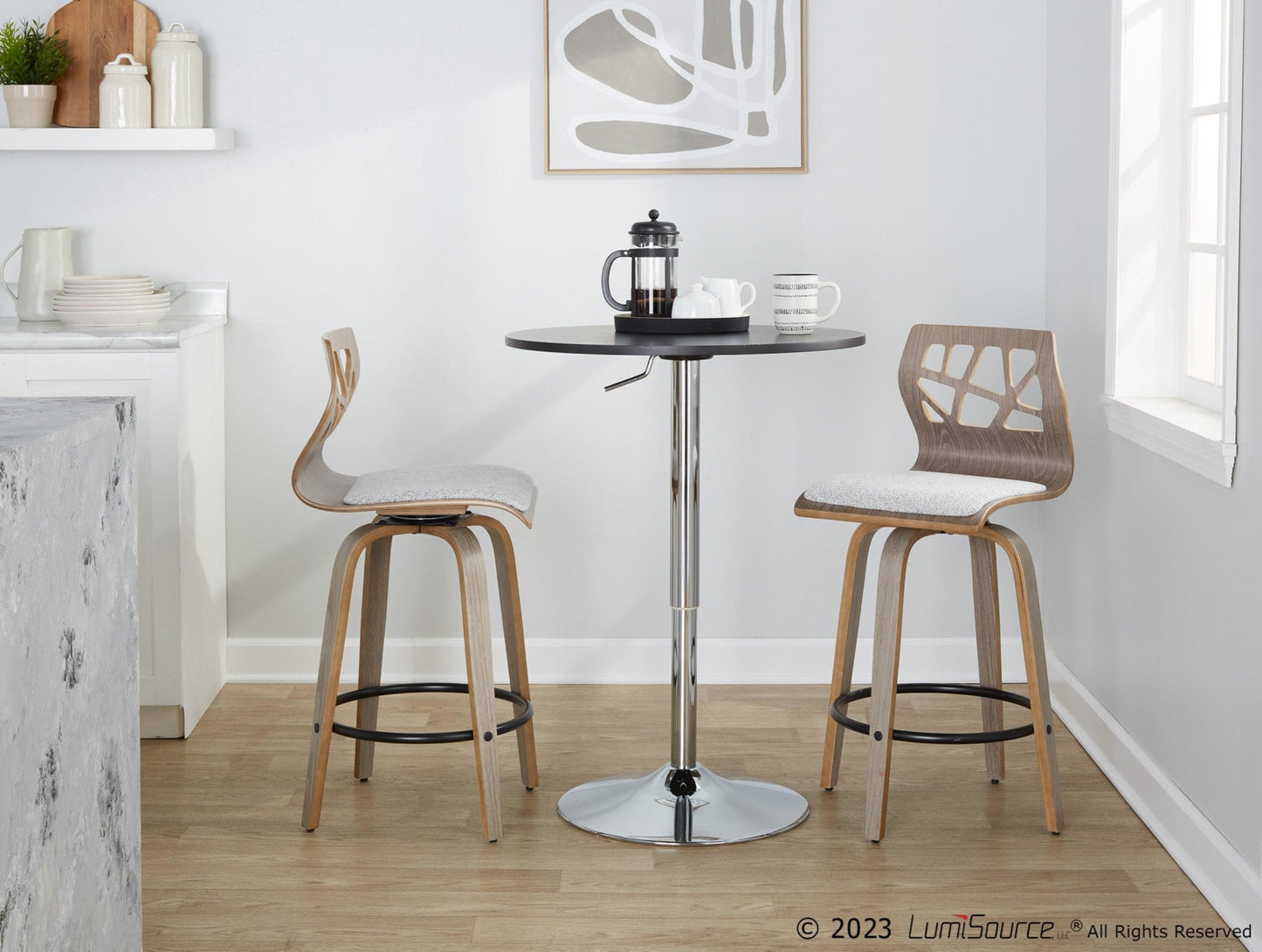 Majestic Office Furniture 26" Fixed-Height Counter Stool - Set of 2