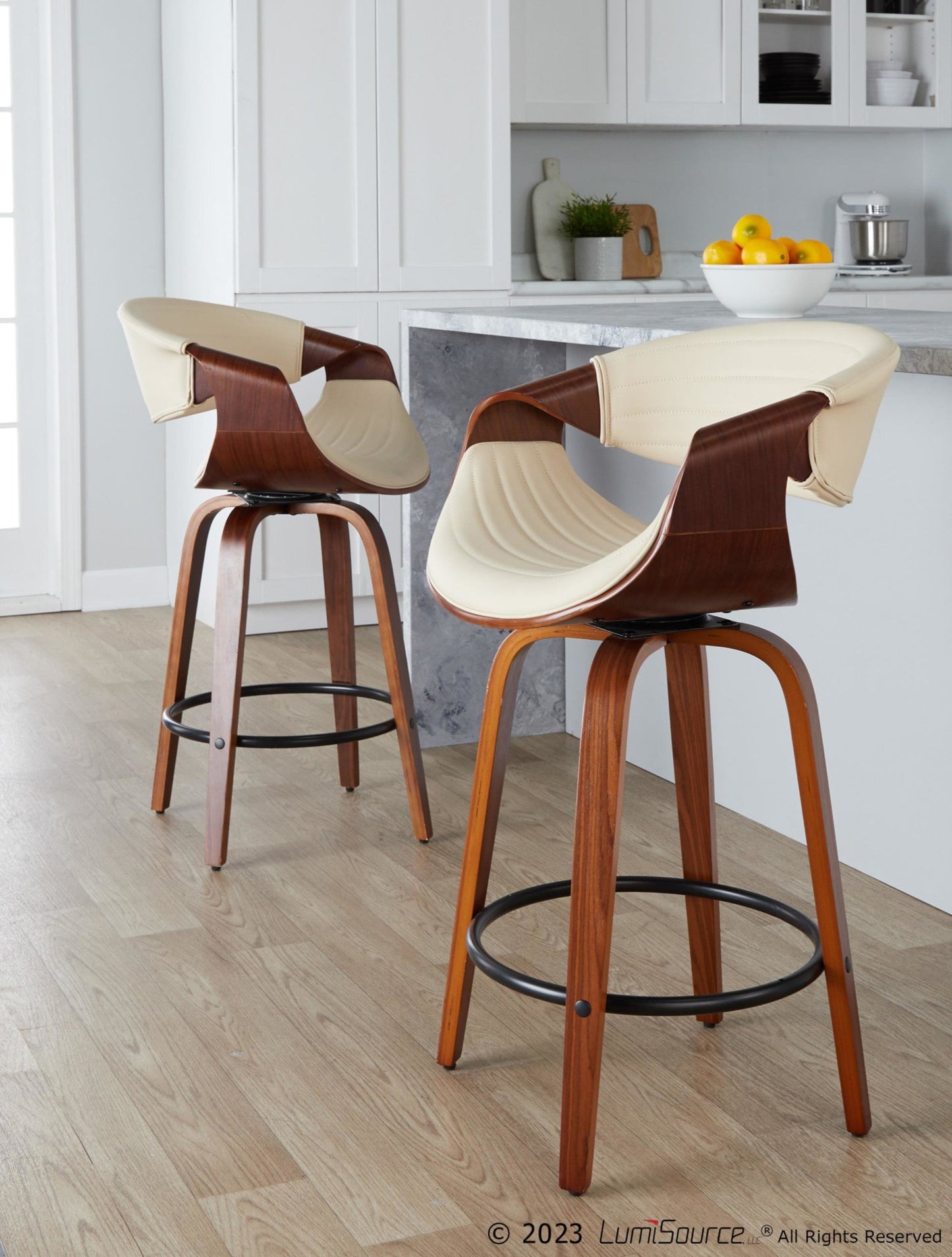 Majestic Office Furniture 26" Fixed-Height Counter Stool - Set of 2