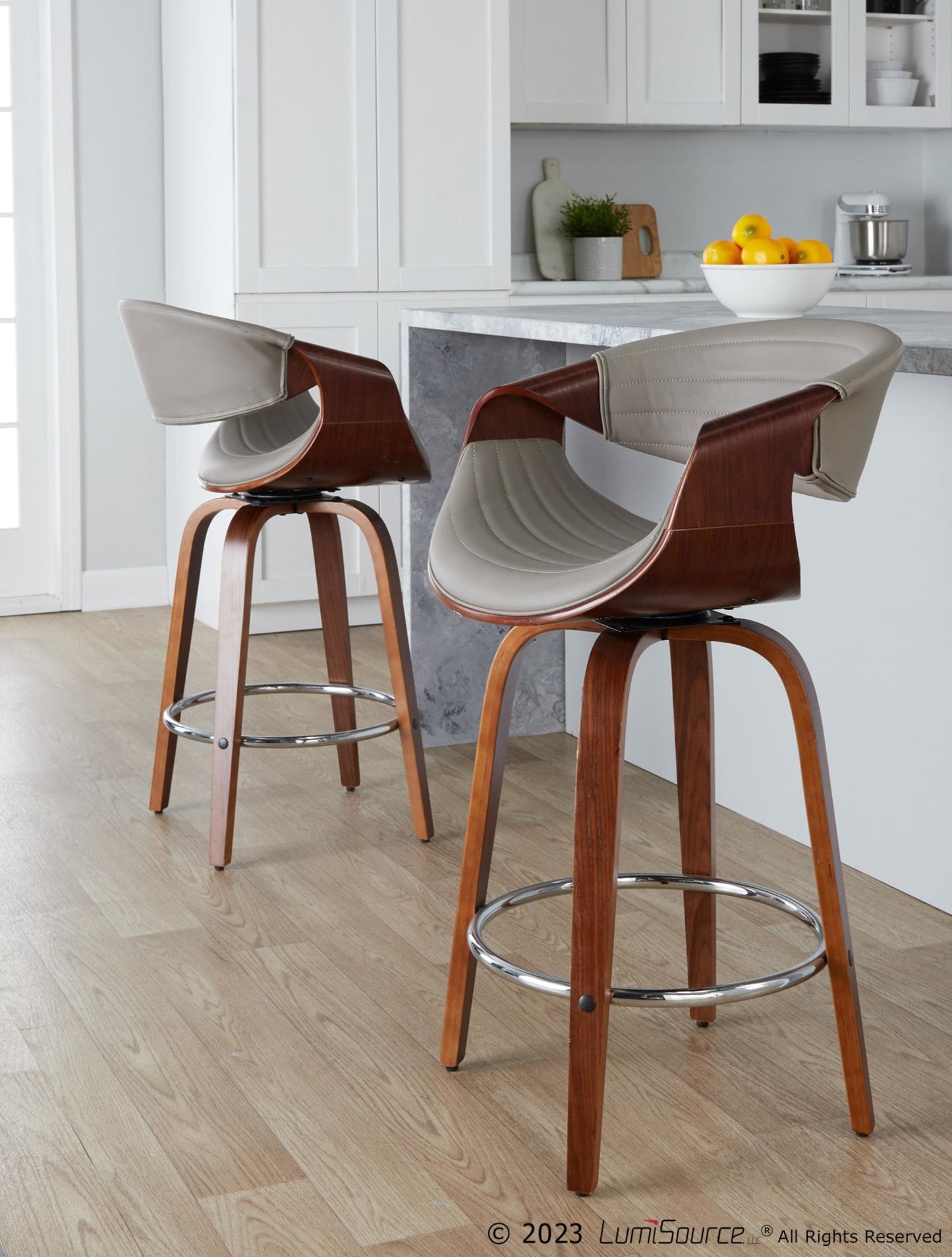 Majestic Office Furniture 26" Fixed-Height Counter Stool - Set of 2
