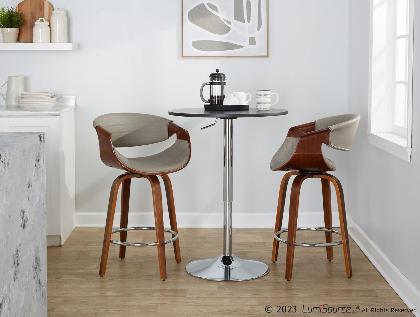 Majestic Office Furniture 26" Fixed-Height Counter Stool - Set of 2