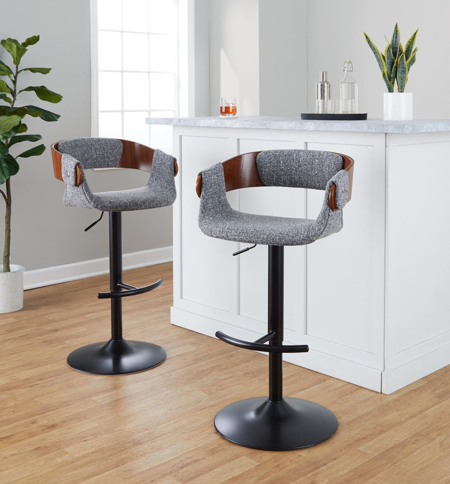 Majestic Office Furniture Adjustable Barstool - Set of 2