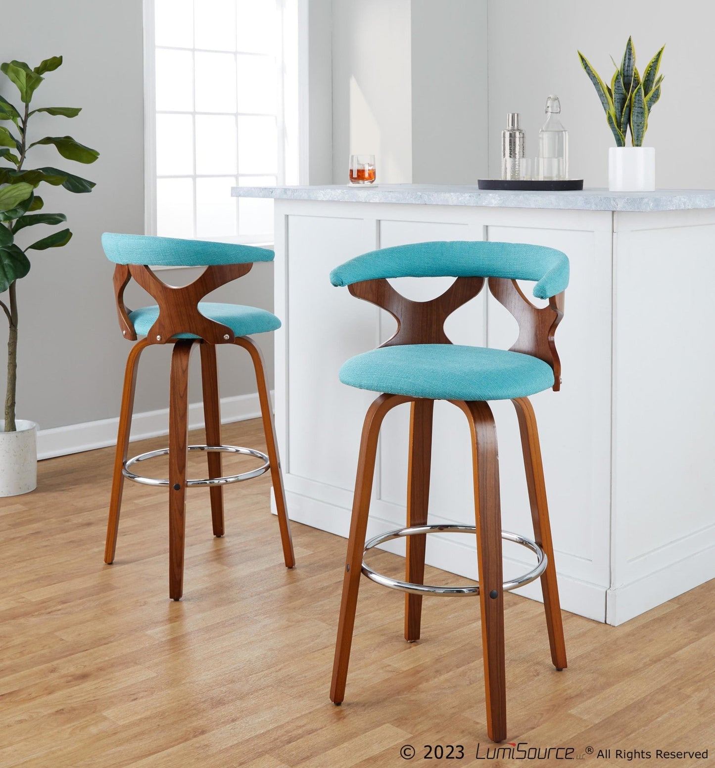 Majestic Office Furniture 30" Fixed-Height Barstool - Set of 2