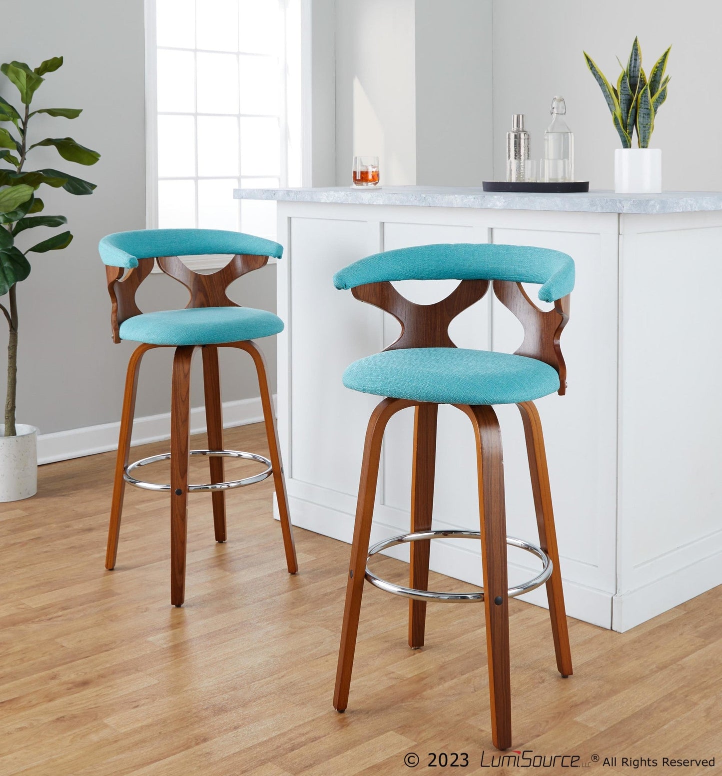 Majestic Office Furniture 30" Fixed-Height Barstool - Set of 2