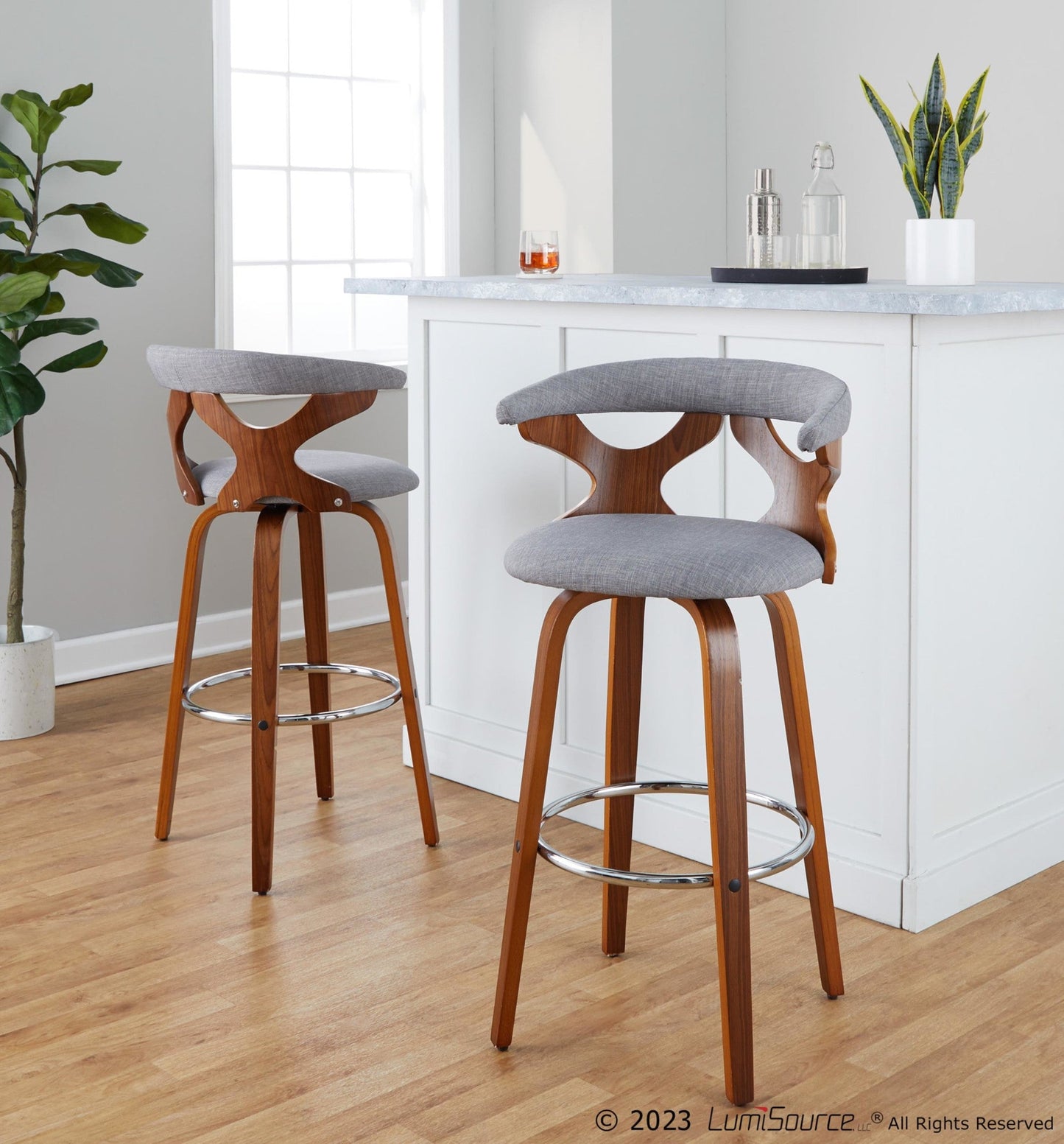 Majestic Office Furniture 30" Fixed-Height Barstool - Set of 2